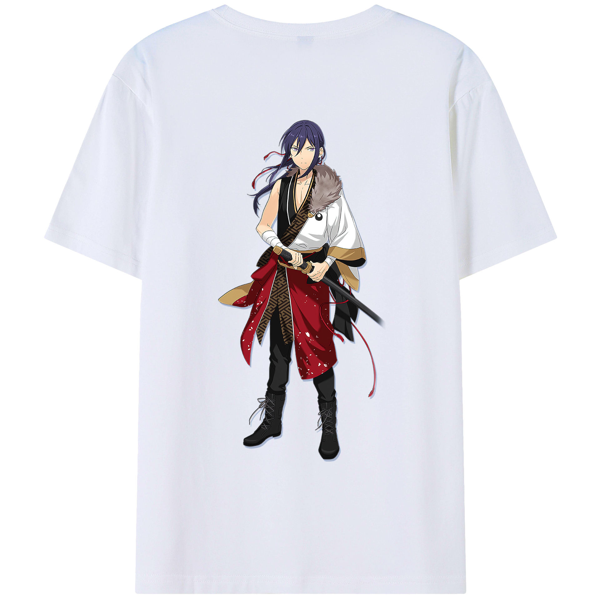 （画像用） あんさんぶるスターズ! Ensemble Stars 綿100％ メンズ半袖Tシャツ（バックプリント） 通気性