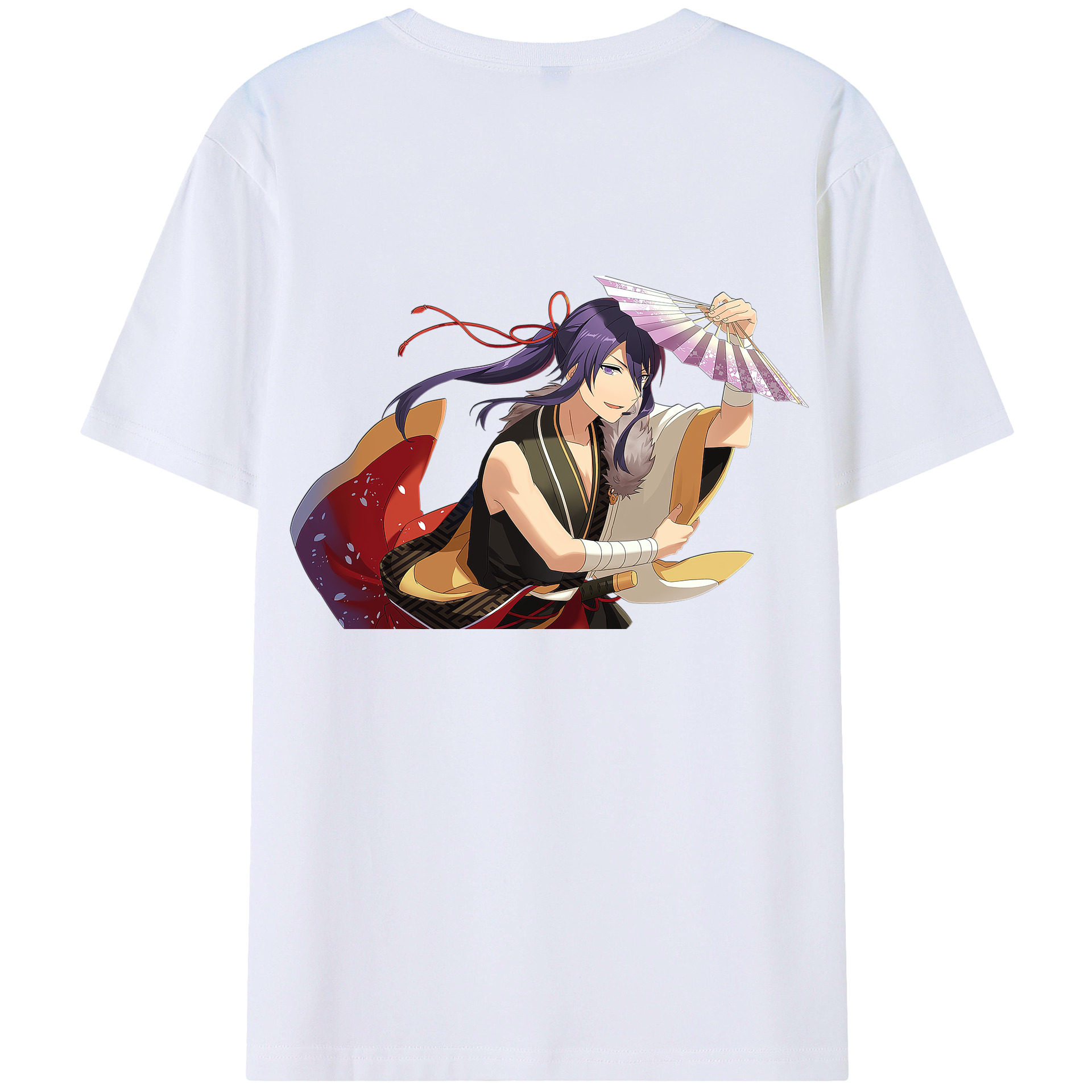 （画像用） あんさんぶるスターズ! Ensemble Stars 綿100％ メンズ半袖Tシャツ（バックプリント） 通気性
