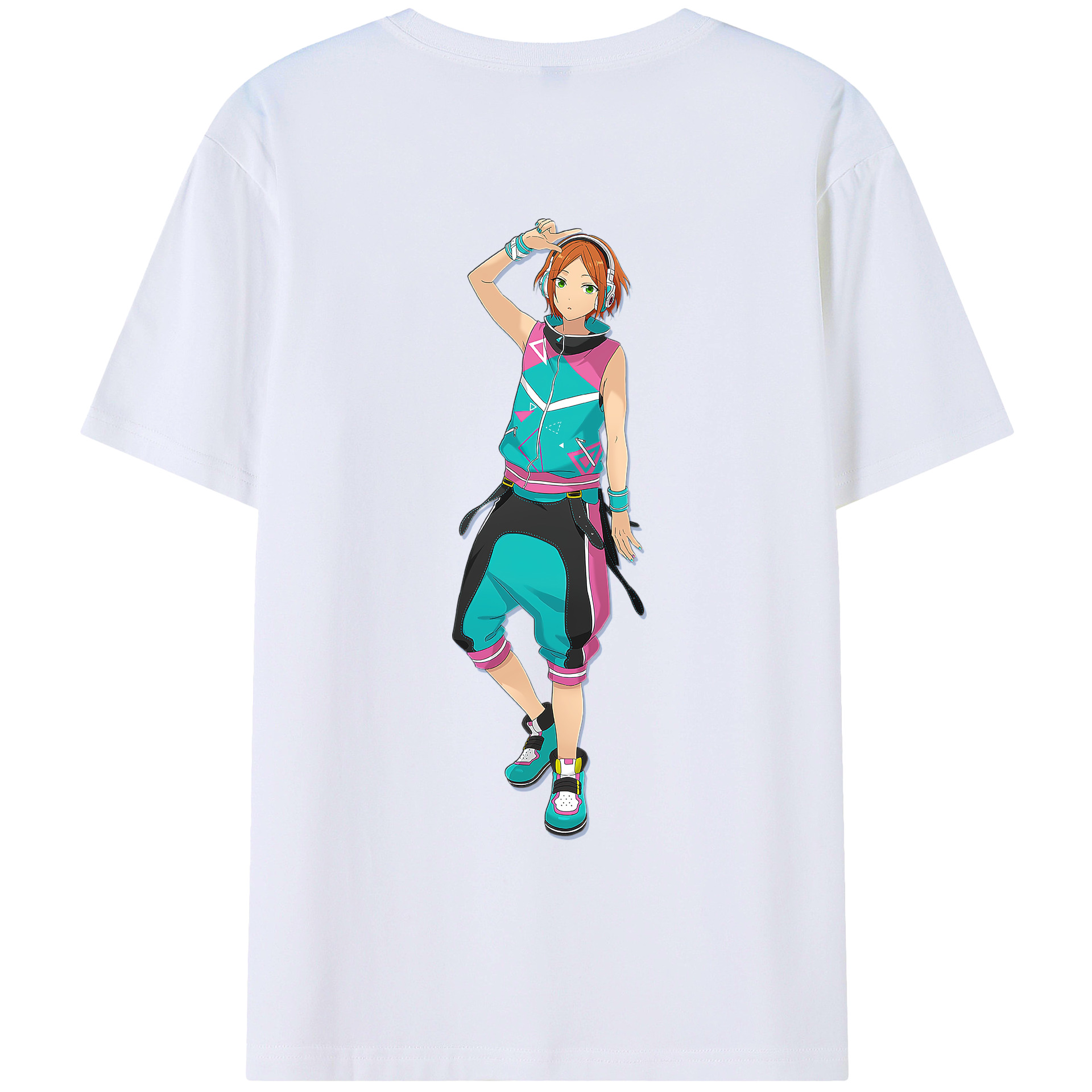 （画像用） あんさんぶるスターズ! Ensemble Stars 綿100％ メンズ半袖Tシャツ（バックプリント） 通気性