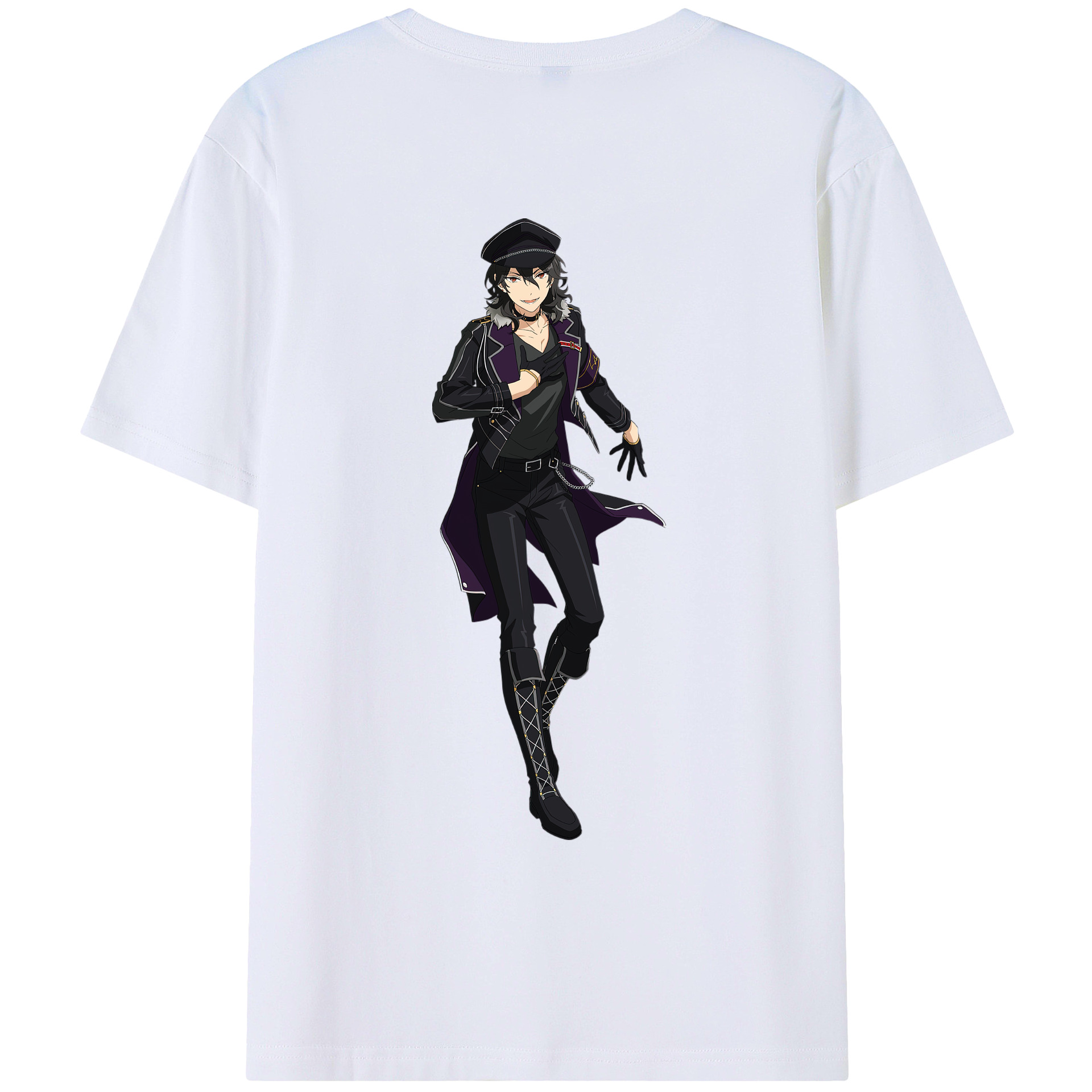 （画像用） あんさんぶるスターズ! Ensemble Stars 綿100％ メンズ半袖Tシャツ（バックプリント） 通気性