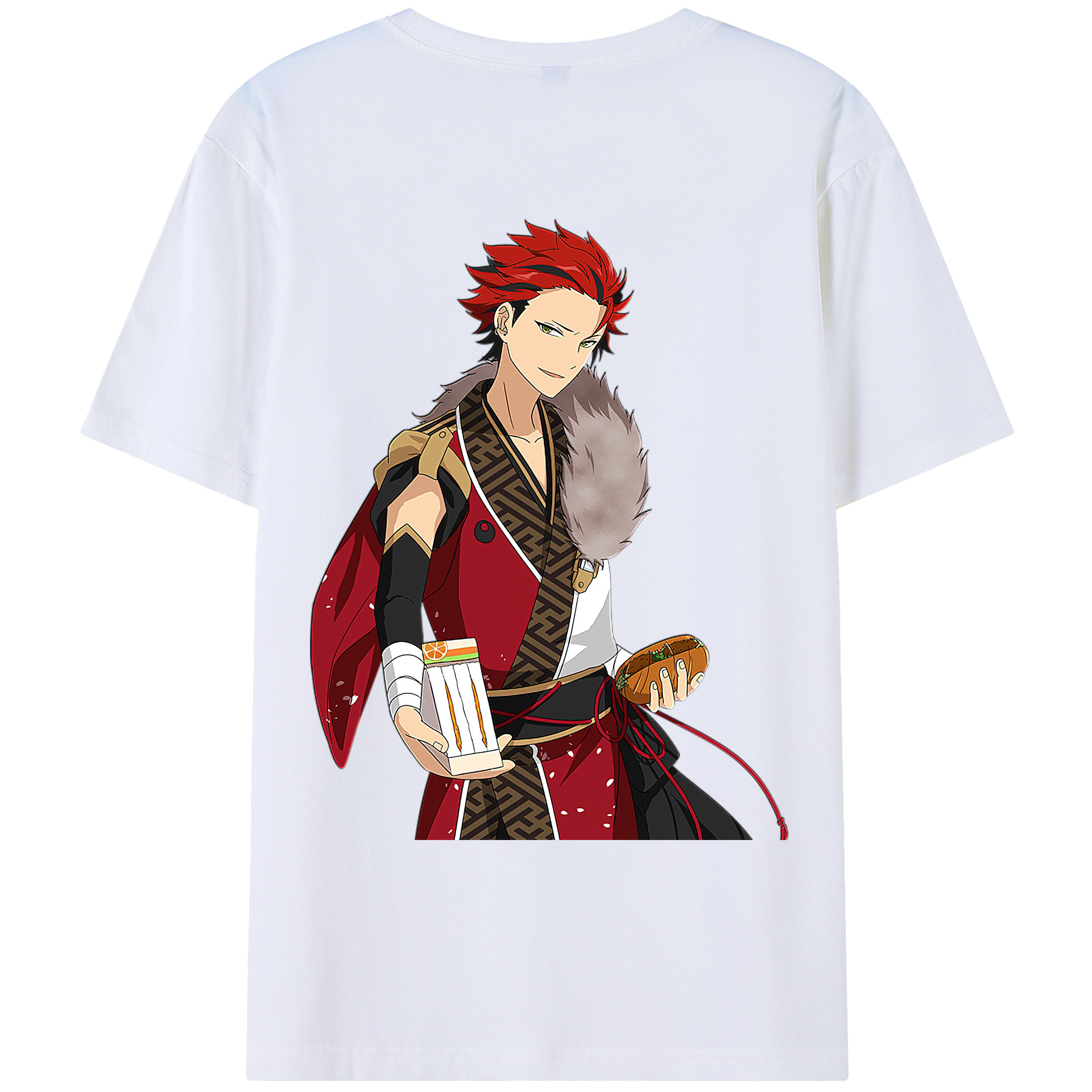 （画像用） あんさんぶるスターズ! Ensemble Stars 綿100％ メンズ半袖Tシャツ（バックプリント） 通気性