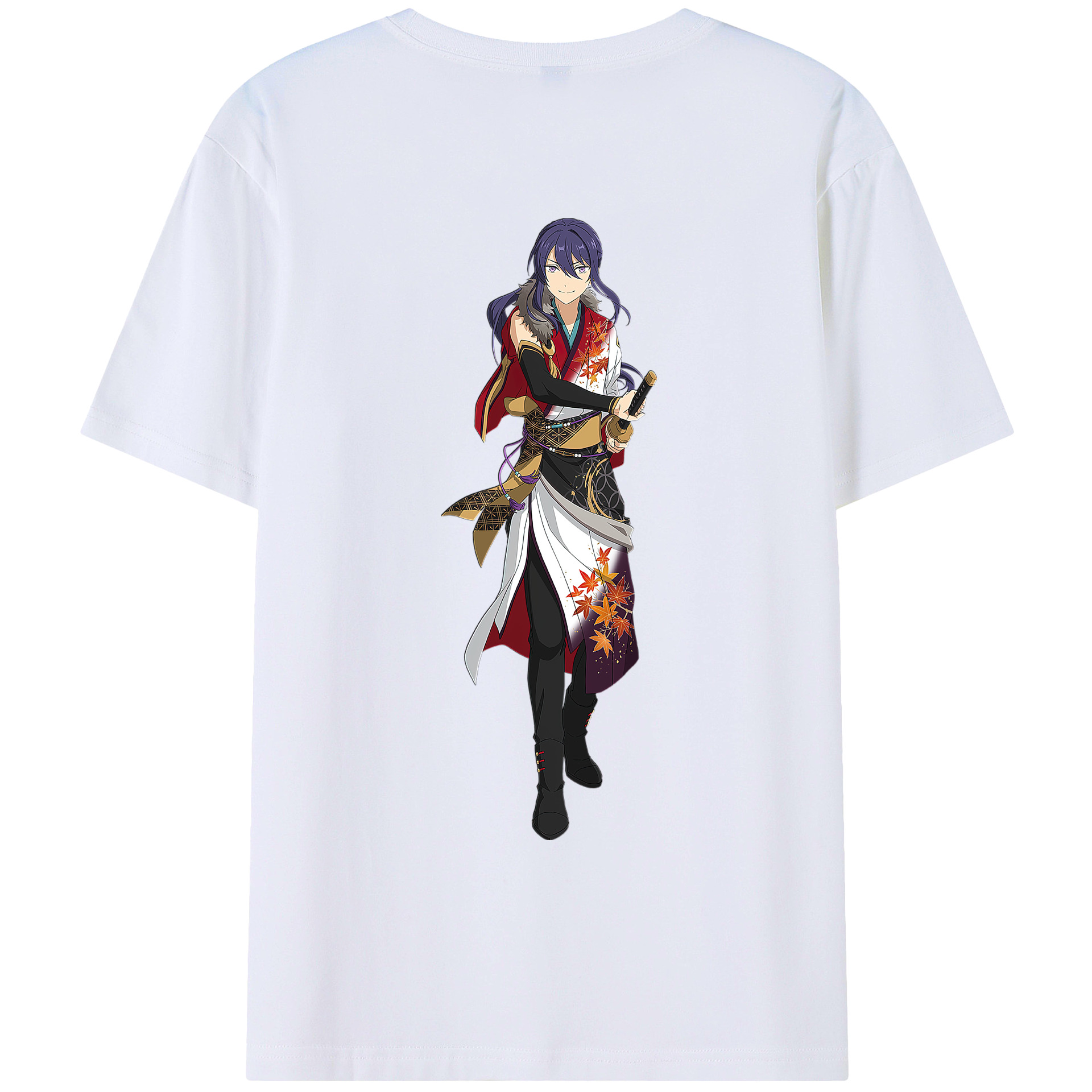 （画像用） あんさんぶるスターズ! Ensemble Stars 綿100％ メンズ半袖Tシャツ（バックプリント） 通気性