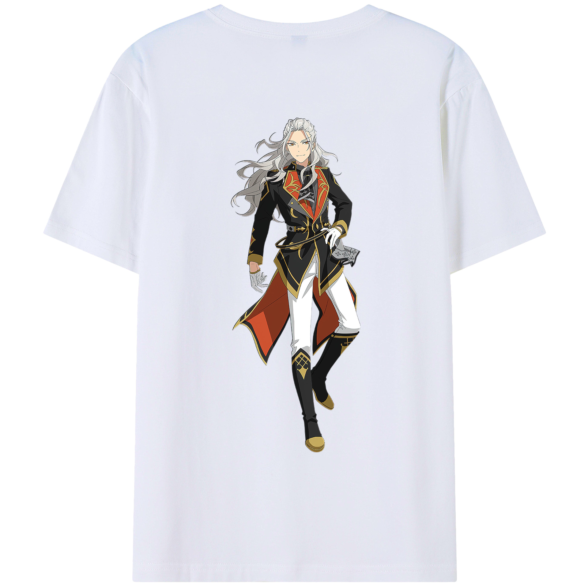 （画像用） あんさんぶるスターズ! Ensemble Stars 綿100％ メンズ半袖Tシャツ（バックプリント） 通気性
