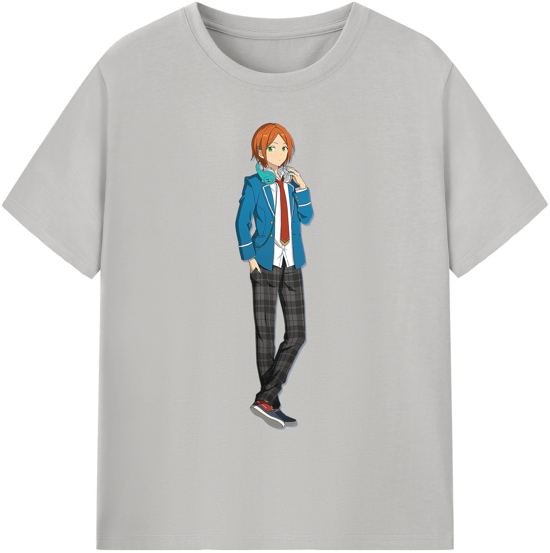 （画像用） あんさんぶるスターズ! Ensemble Stars 綿100％ メンズ半袖Tシャツ｜肌触りやわらか＆通気性