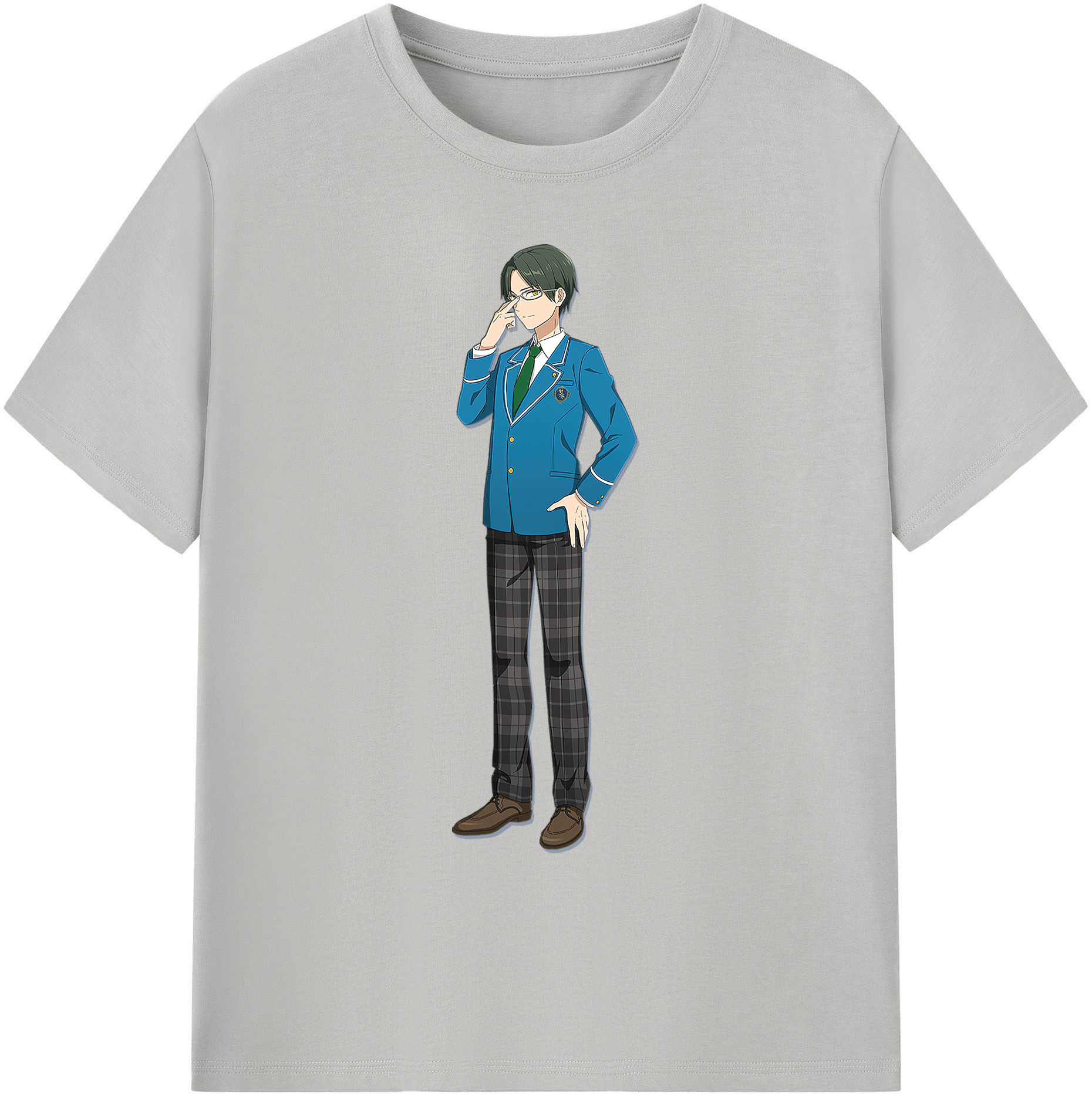 （画像用） あんさんぶるスターズ! Ensemble Stars 綿100％ メンズ半袖Tシャツ｜肌触りやわらか＆通気性