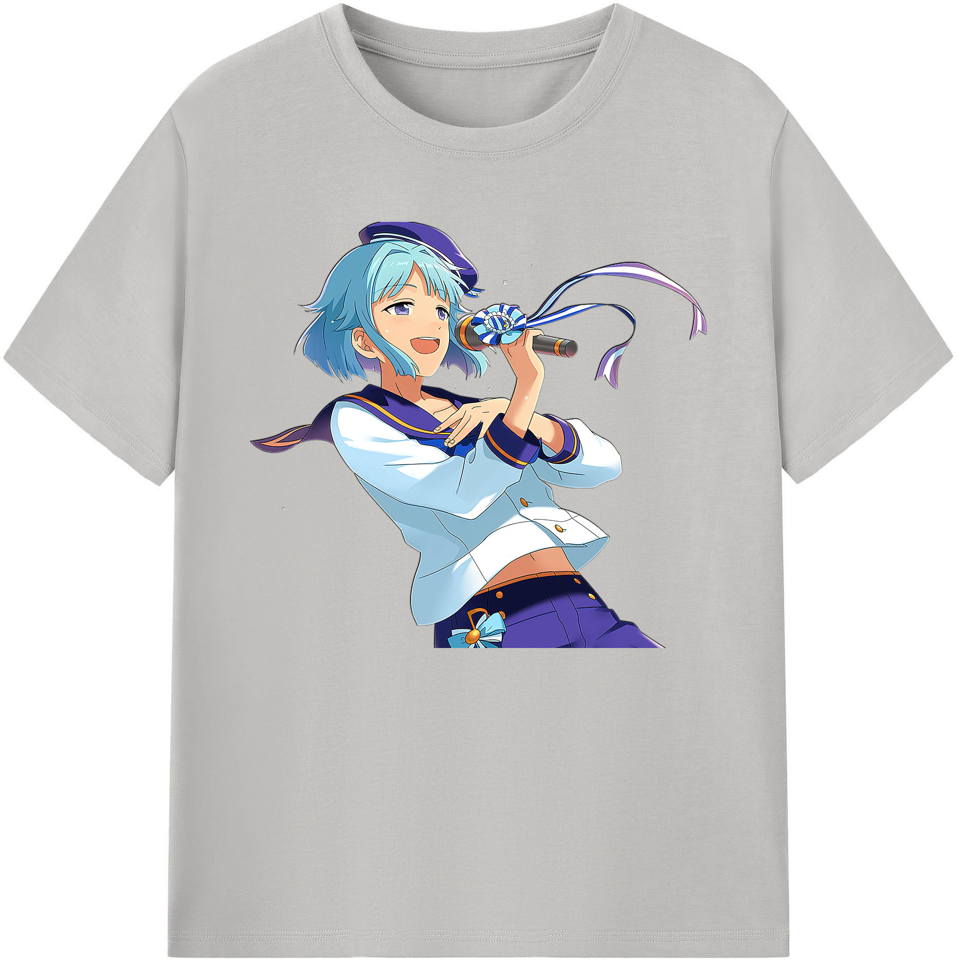 （画像用） あんさんぶるスターズ! Ensemble Stars 綿100％ メンズ半袖Tシャツ｜肌触りやわらか＆通気性