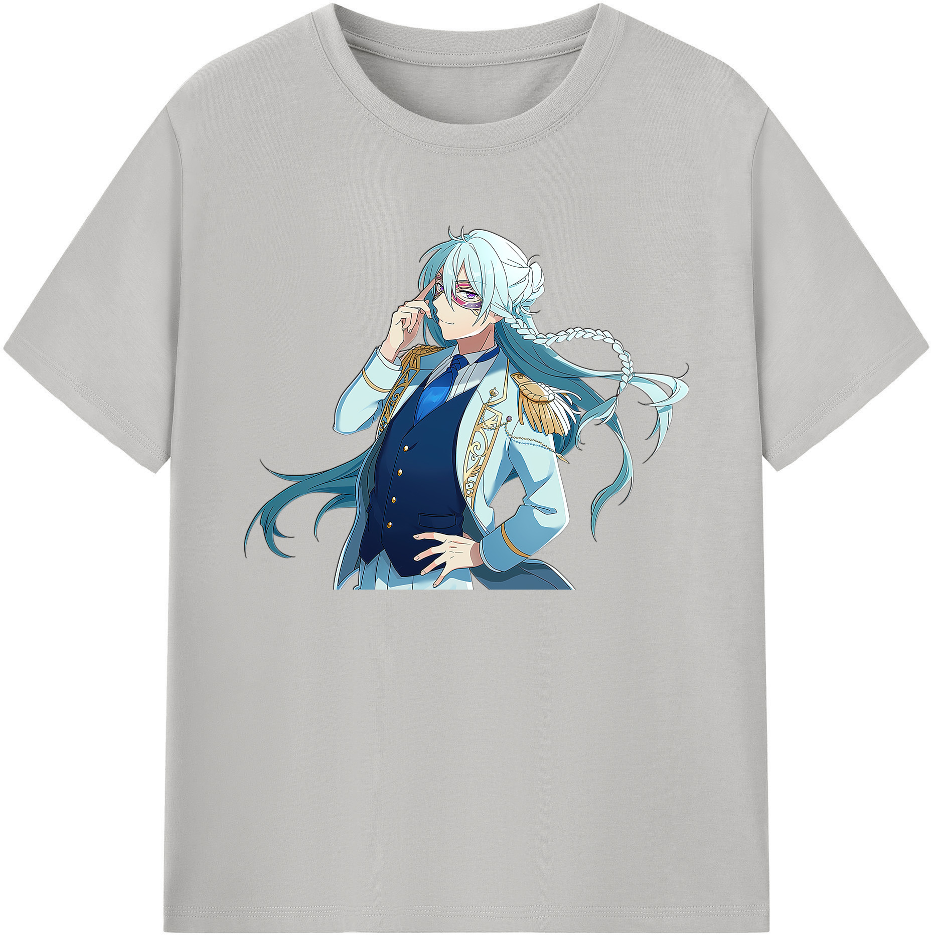 （画像用） あんさんぶるスターズ! Ensemble Stars 綿100％ メンズ半袖Tシャツ｜肌触りやわらか＆通気性