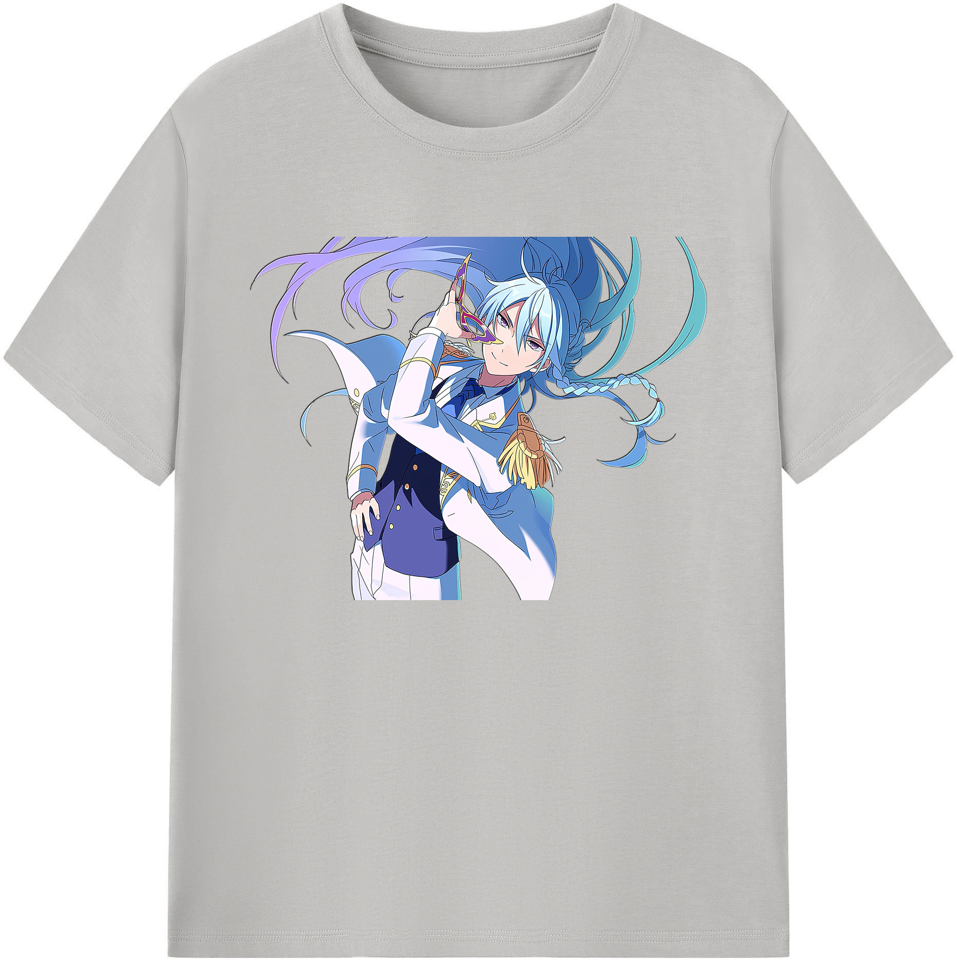 （画像用） あんさんぶるスターズ! Ensemble Stars 綿100％ メンズ半袖Tシャツ｜肌触りやわらか＆通気性