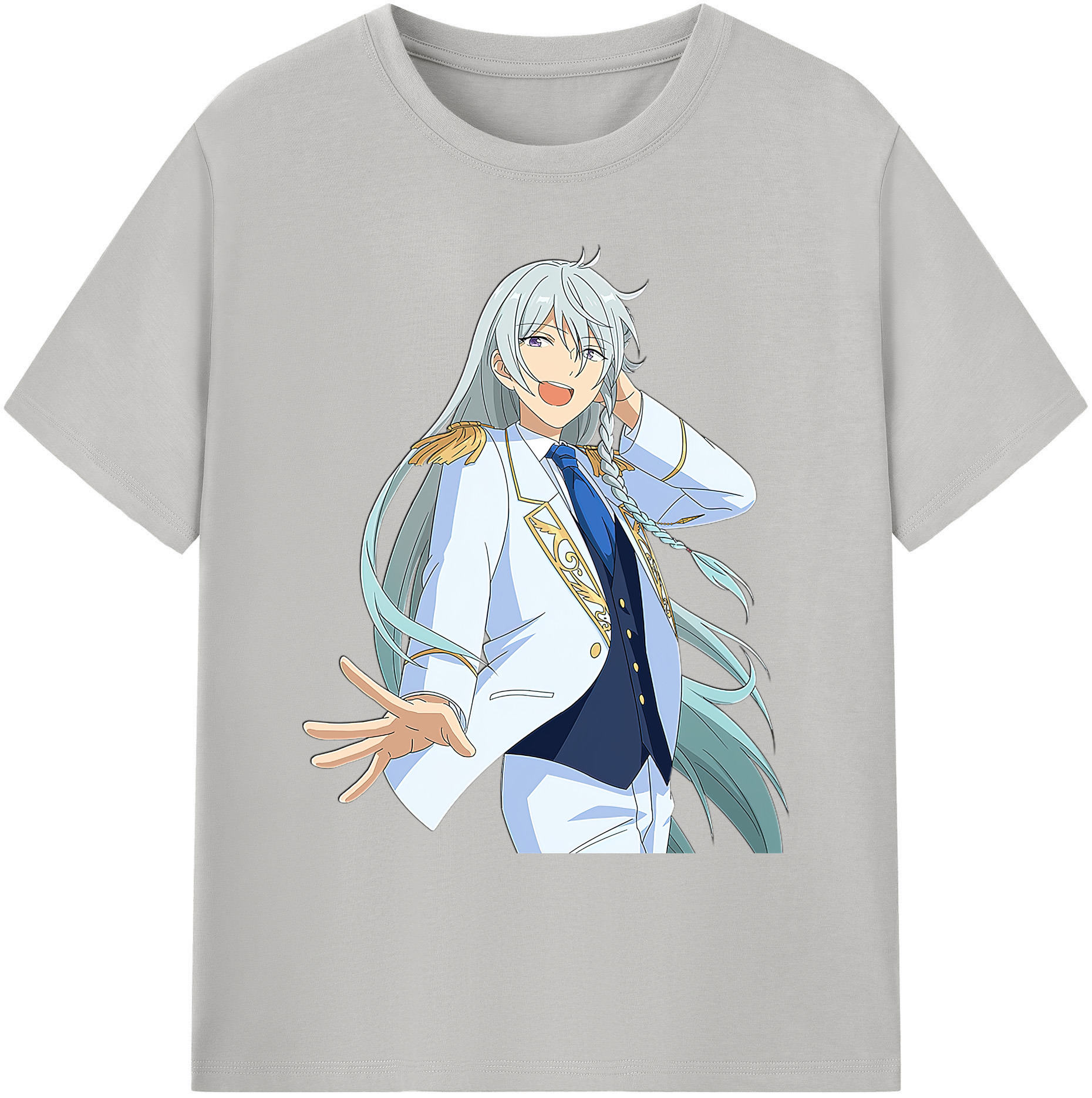 （画像用） あんさんぶるスターズ! Ensemble Stars 綿100％ メンズ半袖Tシャツ｜肌触りやわらか＆通気性