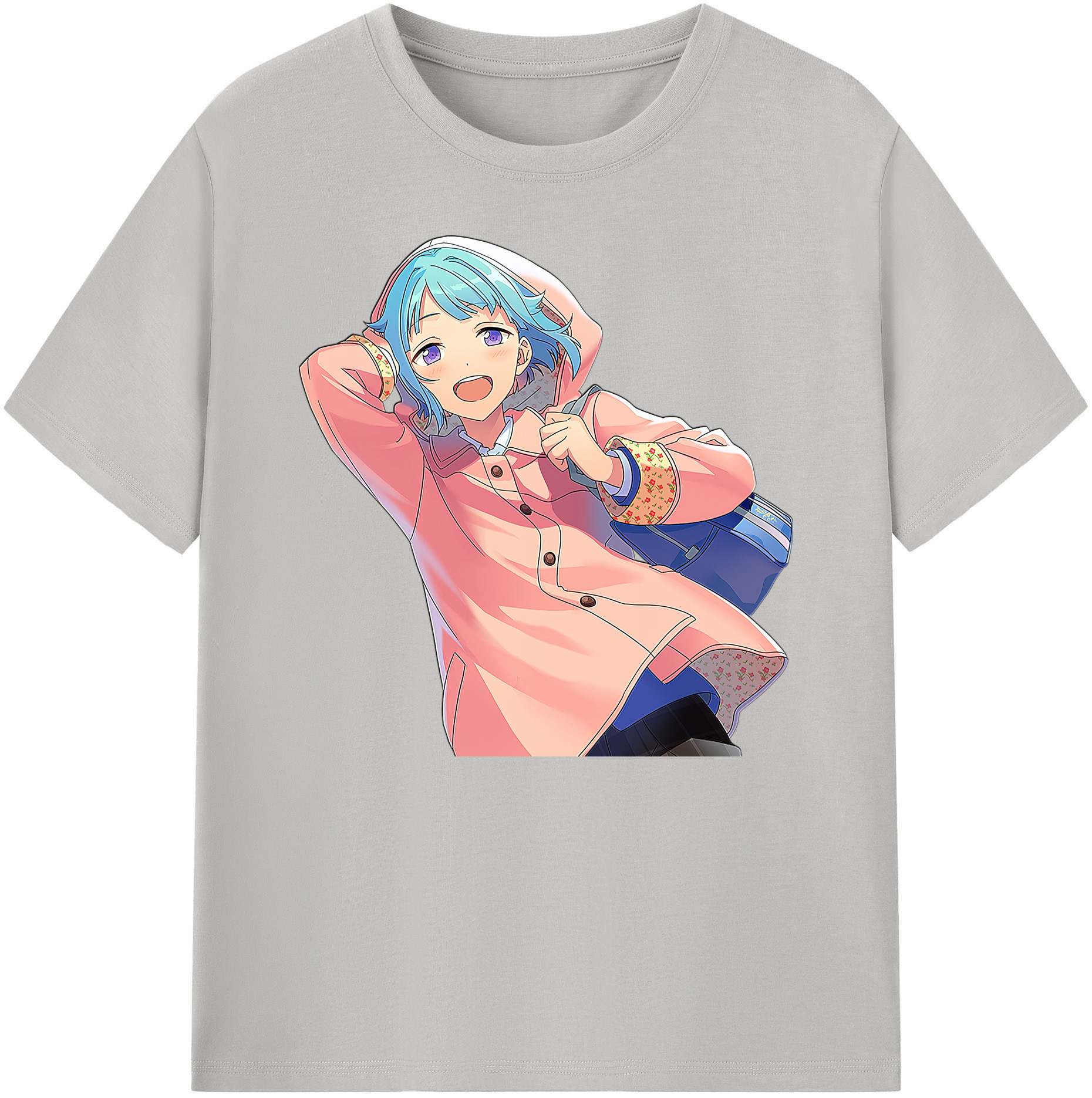 （画像用） あんさんぶるスターズ! Ensemble Stars 綿100％ メンズ半袖Tシャツ｜肌触りやわらか＆通気性