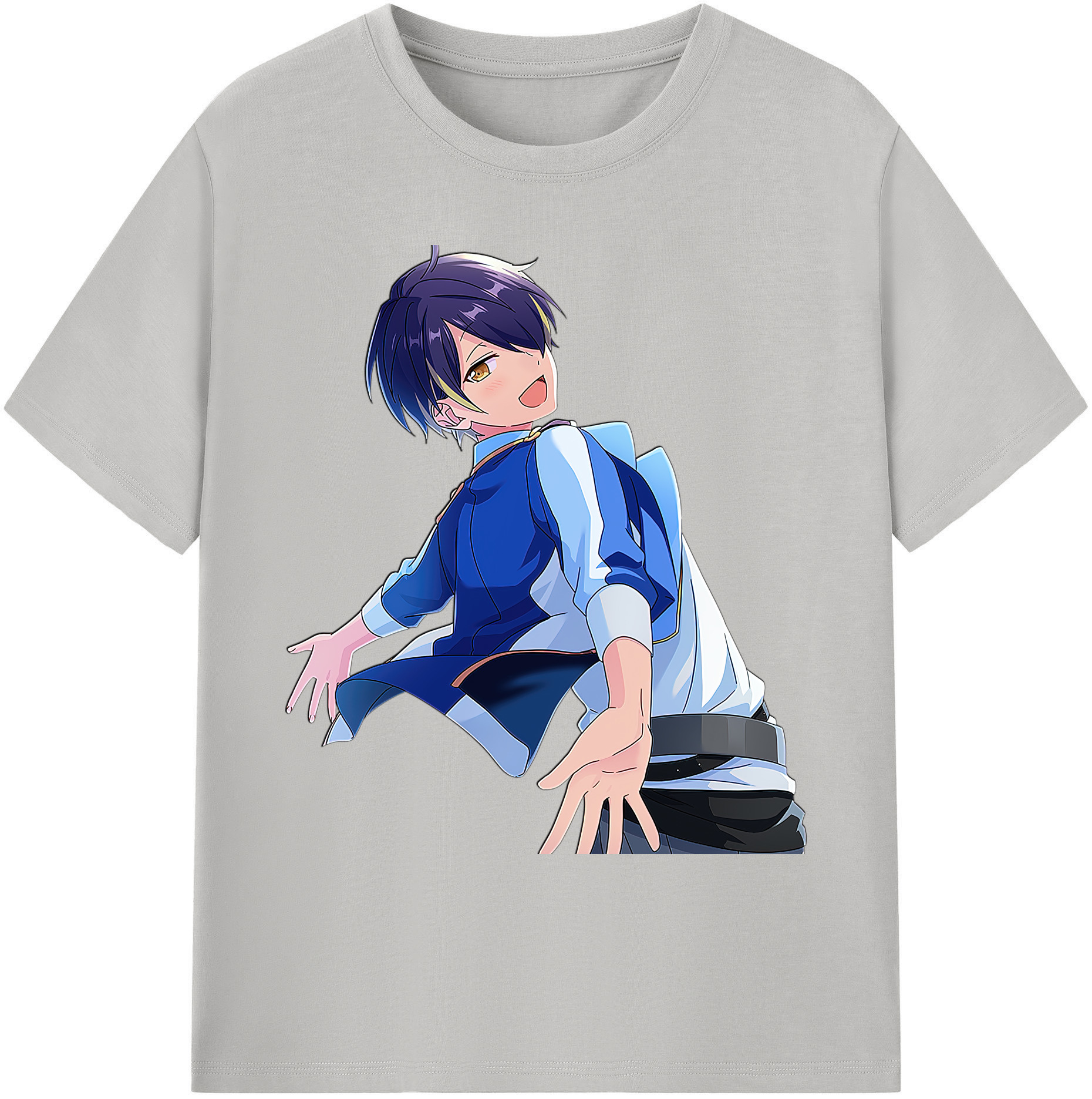 （画像用） あんさんぶるスターズ! Ensemble Stars 綿100％ メンズ半袖Tシャツ｜肌触りやわらか＆通気性