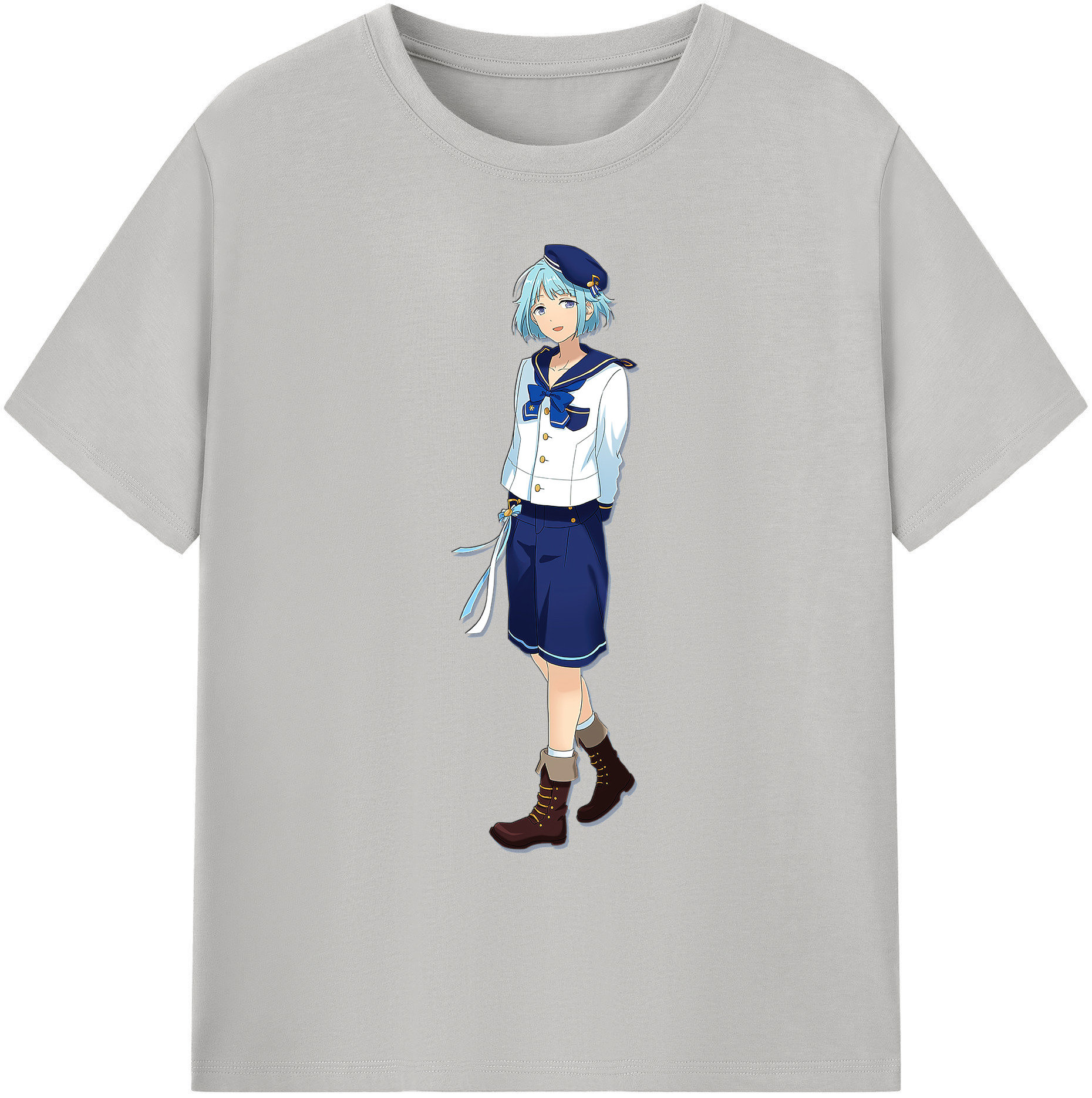 （画像用） あんさんぶるスターズ! Ensemble Stars 綿100％ メンズ半袖Tシャツ｜肌触りやわらか＆通気性