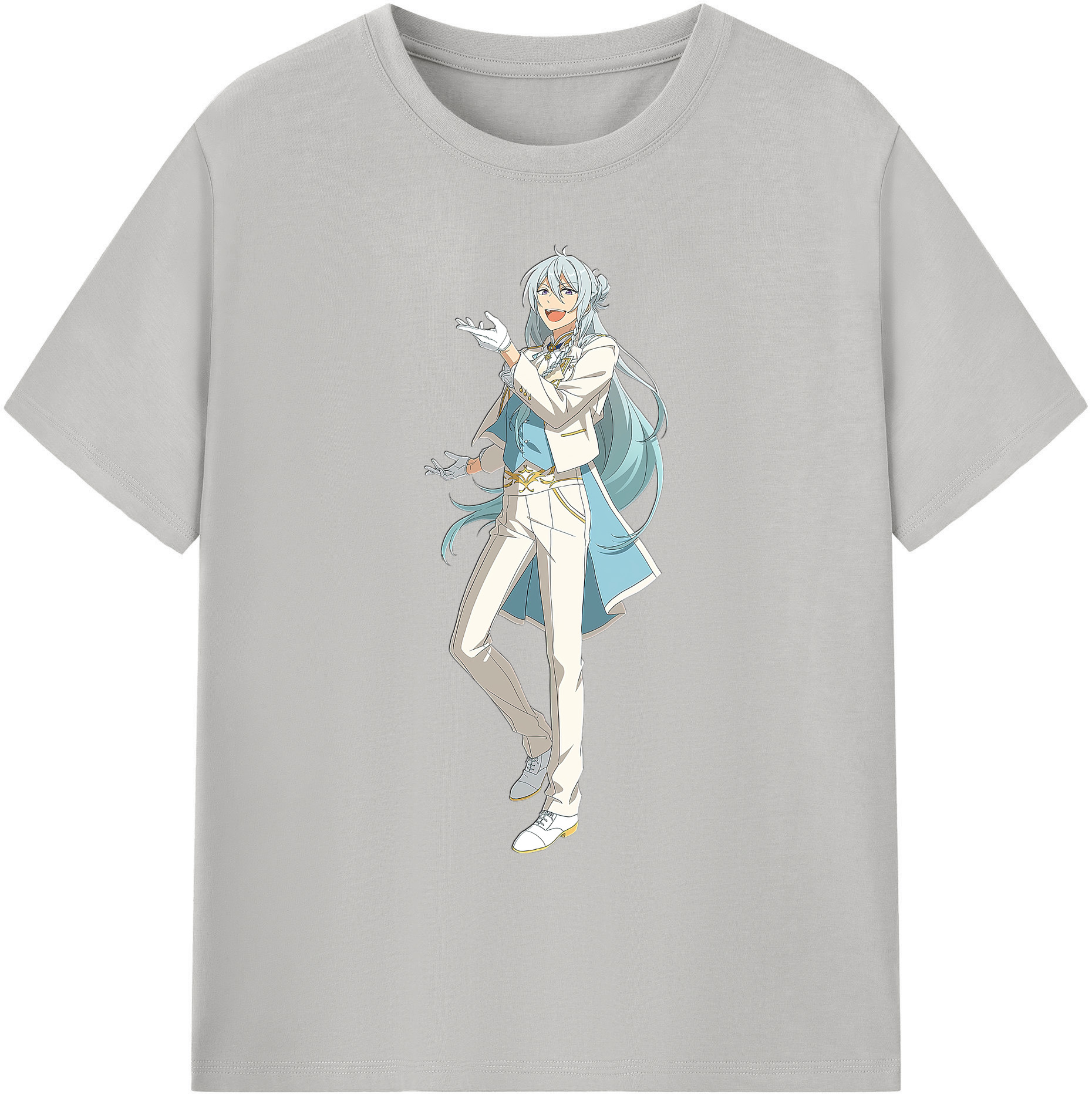 （画像用） あんさんぶるスターズ! Ensemble Stars 綿100％ メンズ半袖Tシャツ｜肌触りやわらか＆通気性
