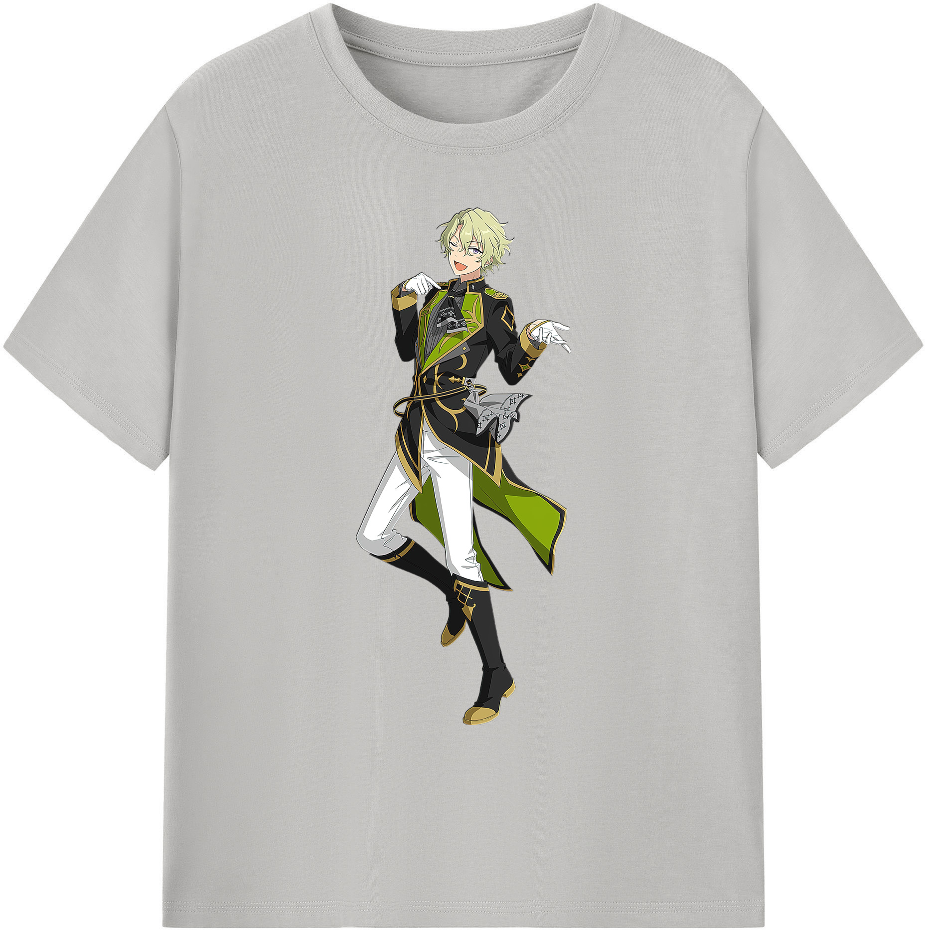 （画像用） あんさんぶるスターズ! Ensemble Stars 綿100％ メンズ半袖Tシャツ｜肌触りやわらか＆通気性
