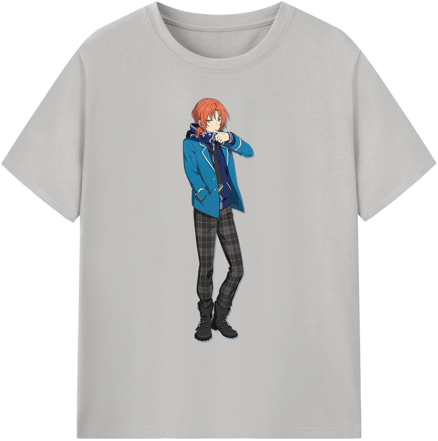（画像用） あんさんぶるスターズ! Ensemble Stars 綿100％ メンズ半袖Tシャツ｜肌触りやわらか＆通気性