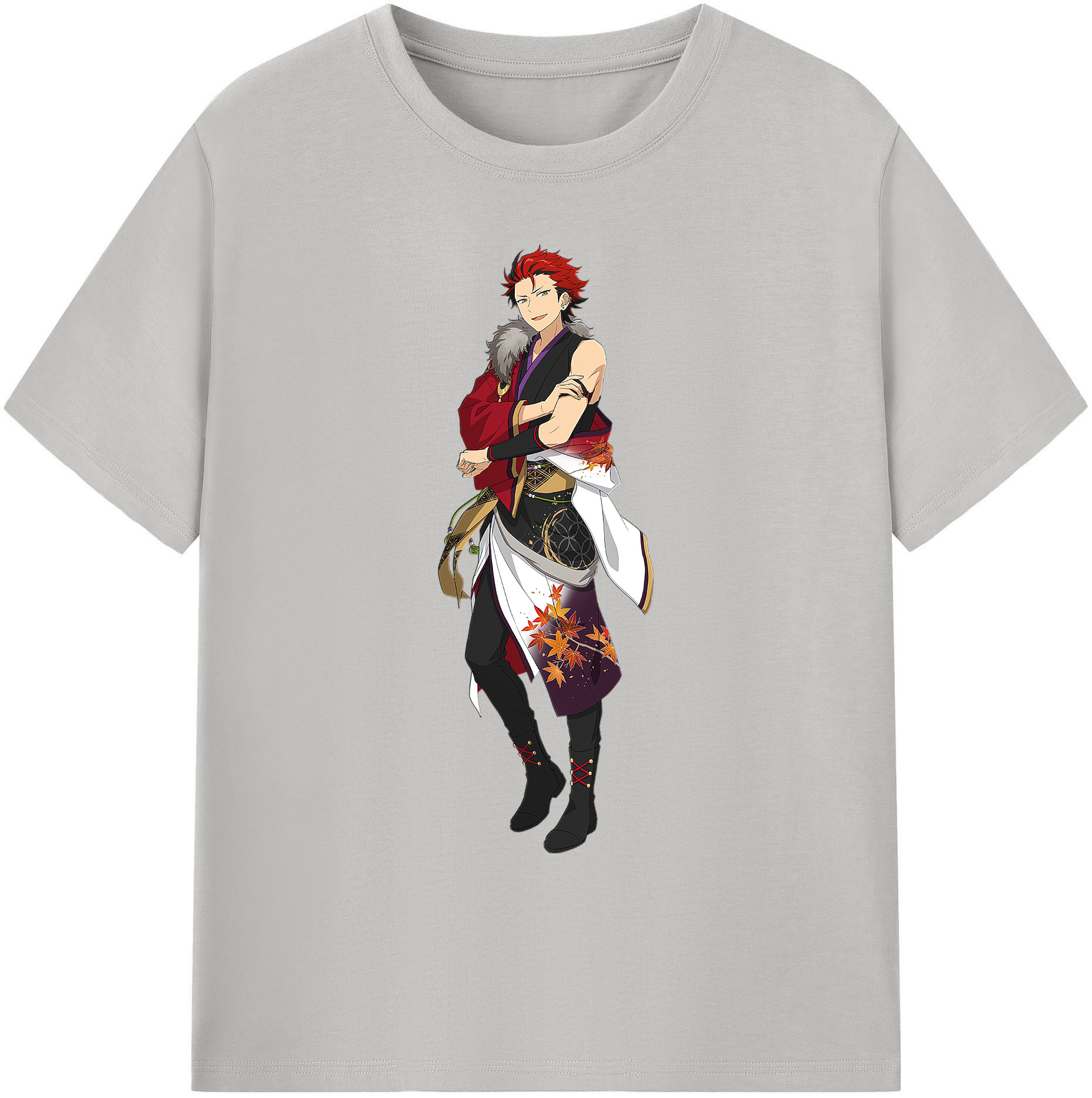 （画像用） あんさんぶるスターズ! Ensemble Stars 綿100％ メンズ半袖Tシャツ｜肌触りやわらか＆通気性