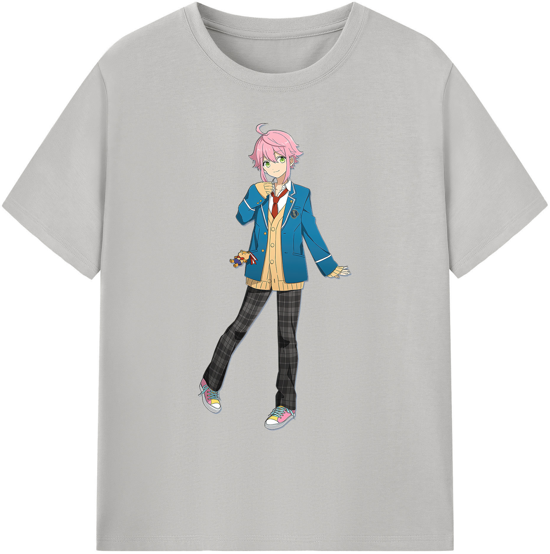 （画像用） あんさんぶるスターズ! Ensemble Stars 綿100％ メンズ半袖Tシャツ｜肌触りやわらか＆通気性