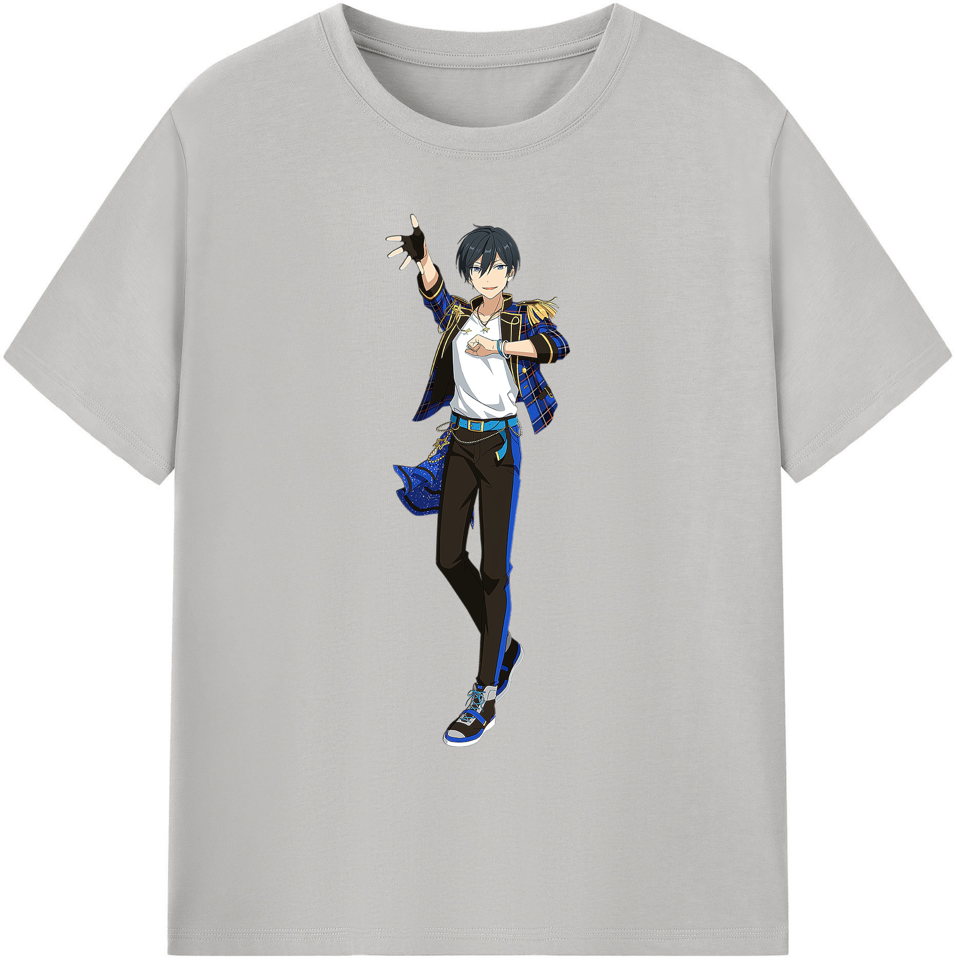 （画像用） あんさんぶるスターズ! Ensemble Stars 綿100％ メンズ半袖Tシャツ｜肌触りやわらか＆通気性