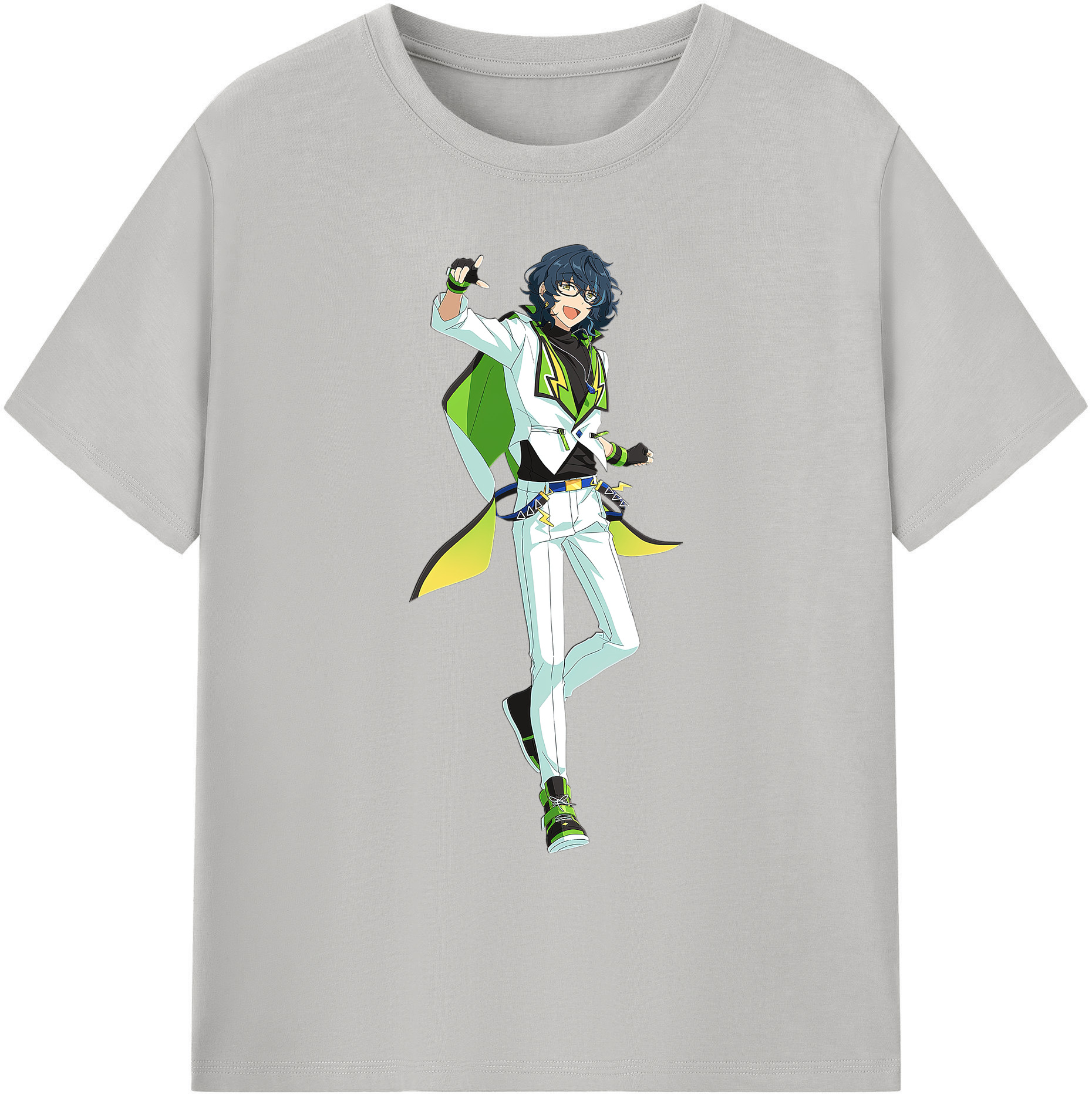 （画像用） あんさんぶるスターズ! Ensemble Stars 綿100％ メンズ半袖Tシャツ｜肌触りやわらか＆通気性
