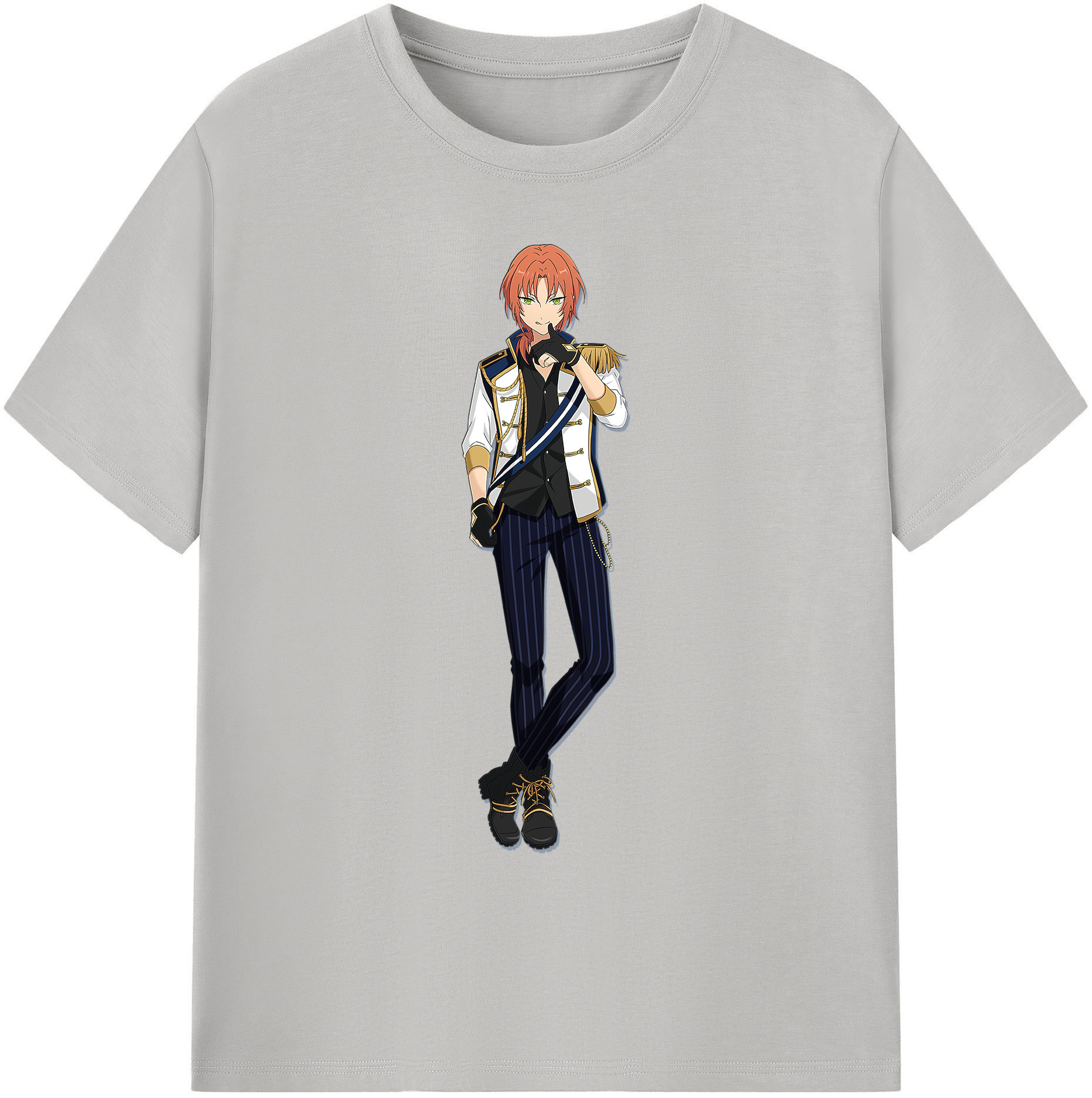 （画像用） あんさんぶるスターズ! Ensemble Stars 綿100％ メンズ半袖Tシャツ｜肌触りやわらか＆通気性