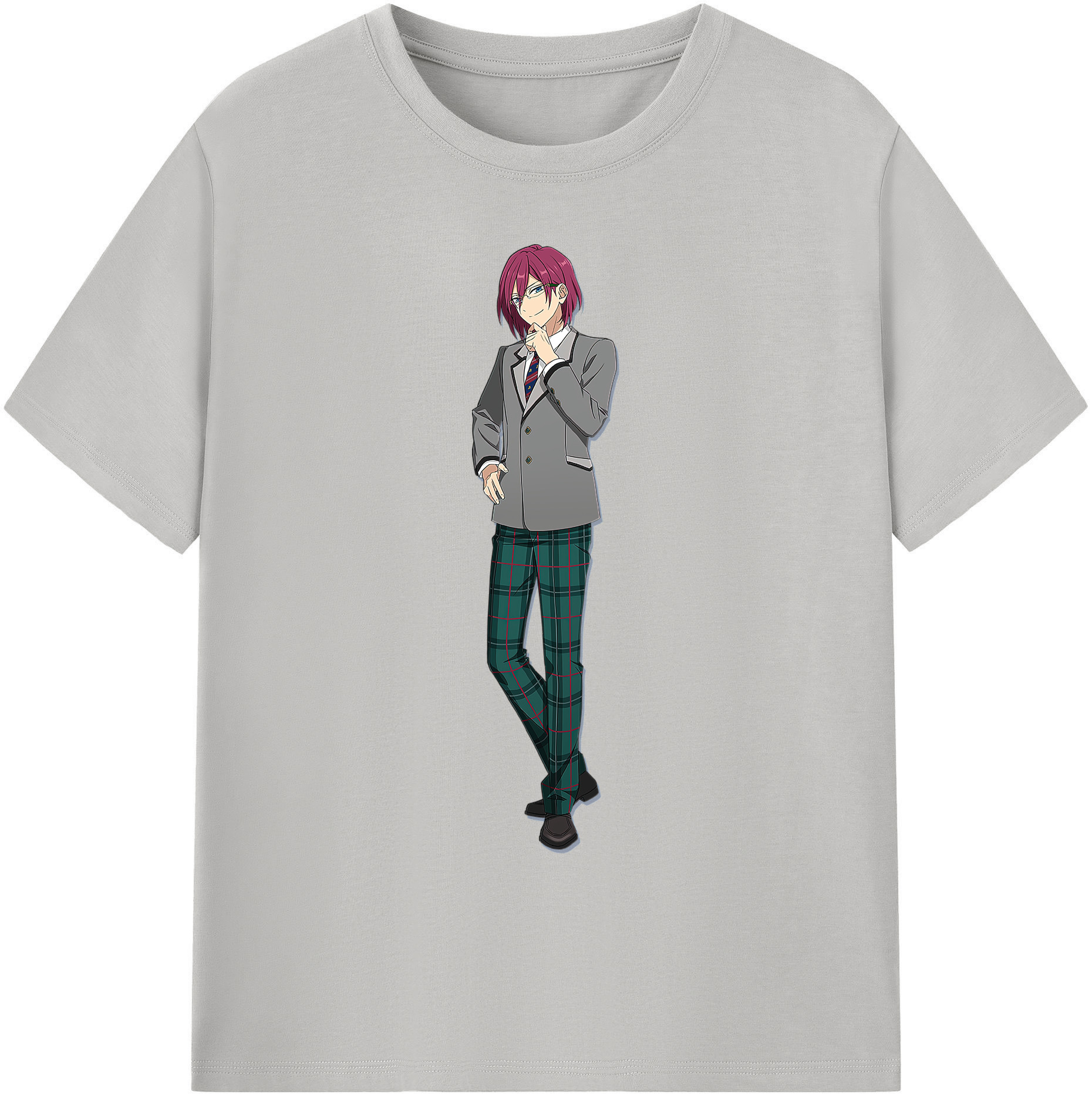 （画像用） あんさんぶるスターズ! Ensemble Stars 綿100％ メンズ半袖Tシャツ｜肌触りやわらか＆通気性