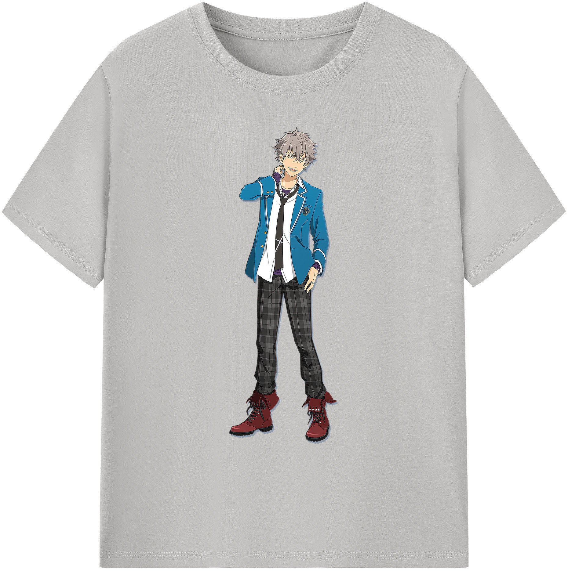 （画像用） あんさんぶるスターズ! Ensemble Stars 綿100％ メンズ半袖Tシャツ｜肌触りやわらか＆通気性