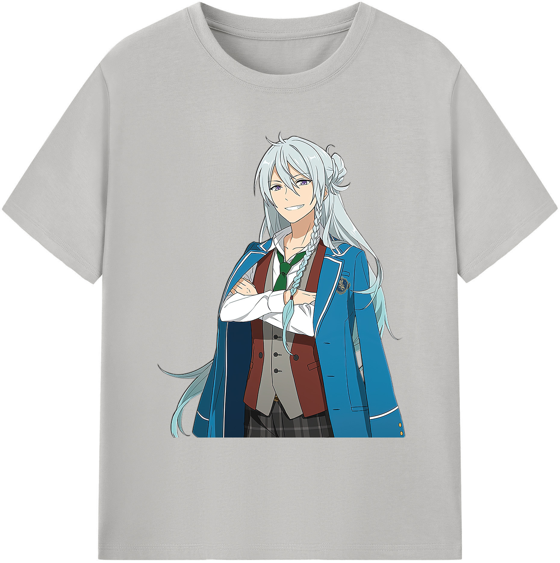 （画像用） あんさんぶるスターズ! Ensemble Stars 綿100％ メンズ半袖Tシャツ｜肌触りやわらか＆通気性