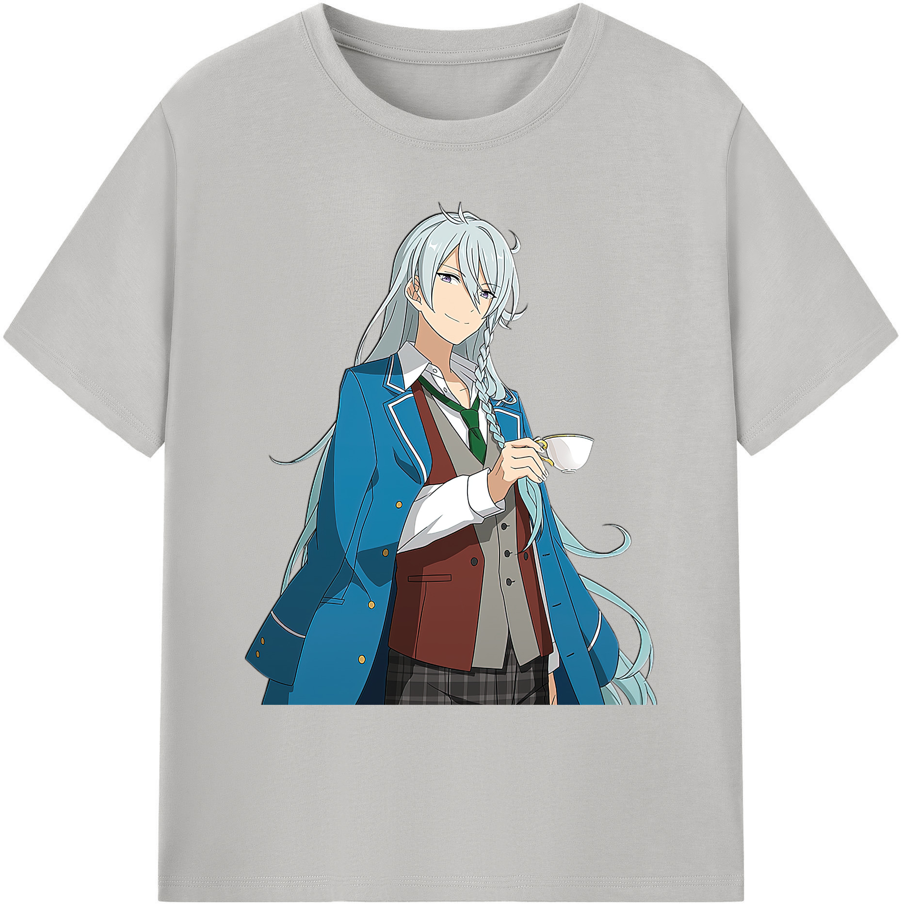 （画像用） あんさんぶるスターズ! Ensemble Stars 綿100％ メンズ半袖Tシャツ｜肌触りやわらか＆通気性