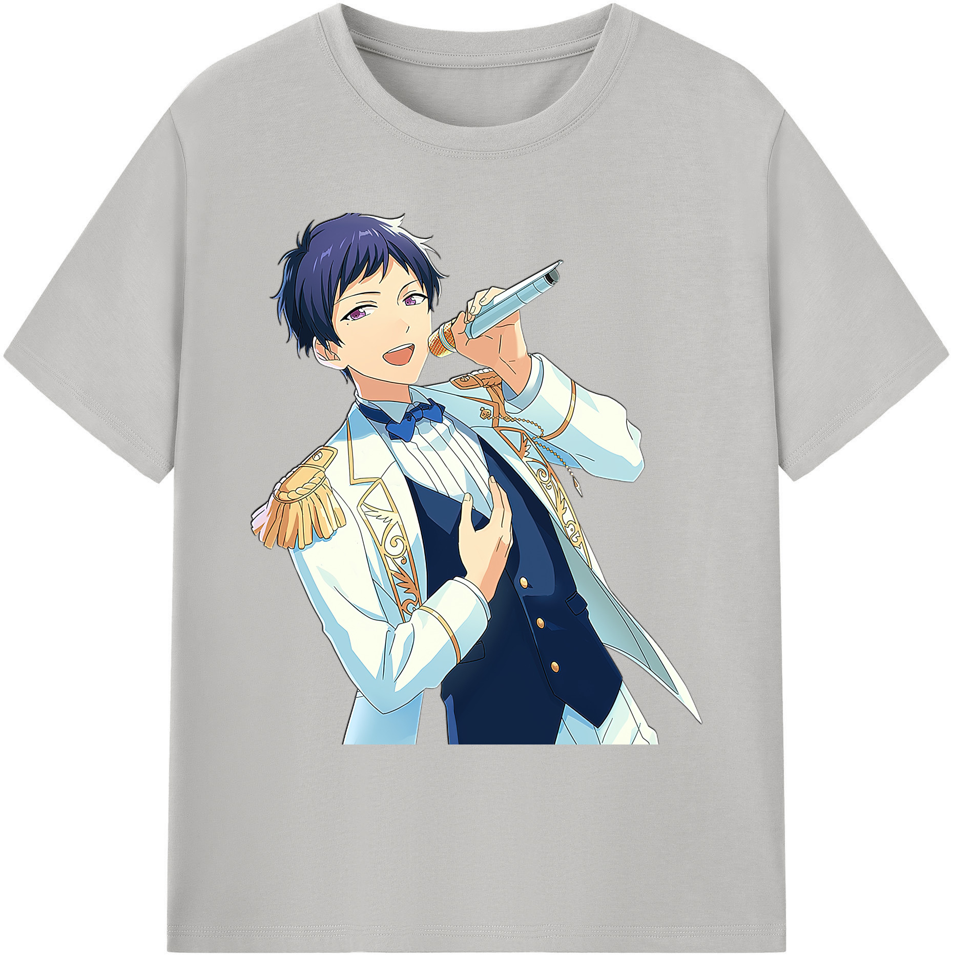 （画像用） あんさんぶるスターズ! Ensemble Stars 綿100％ メンズ半袖Tシャツ｜肌触りやわらか＆通気性