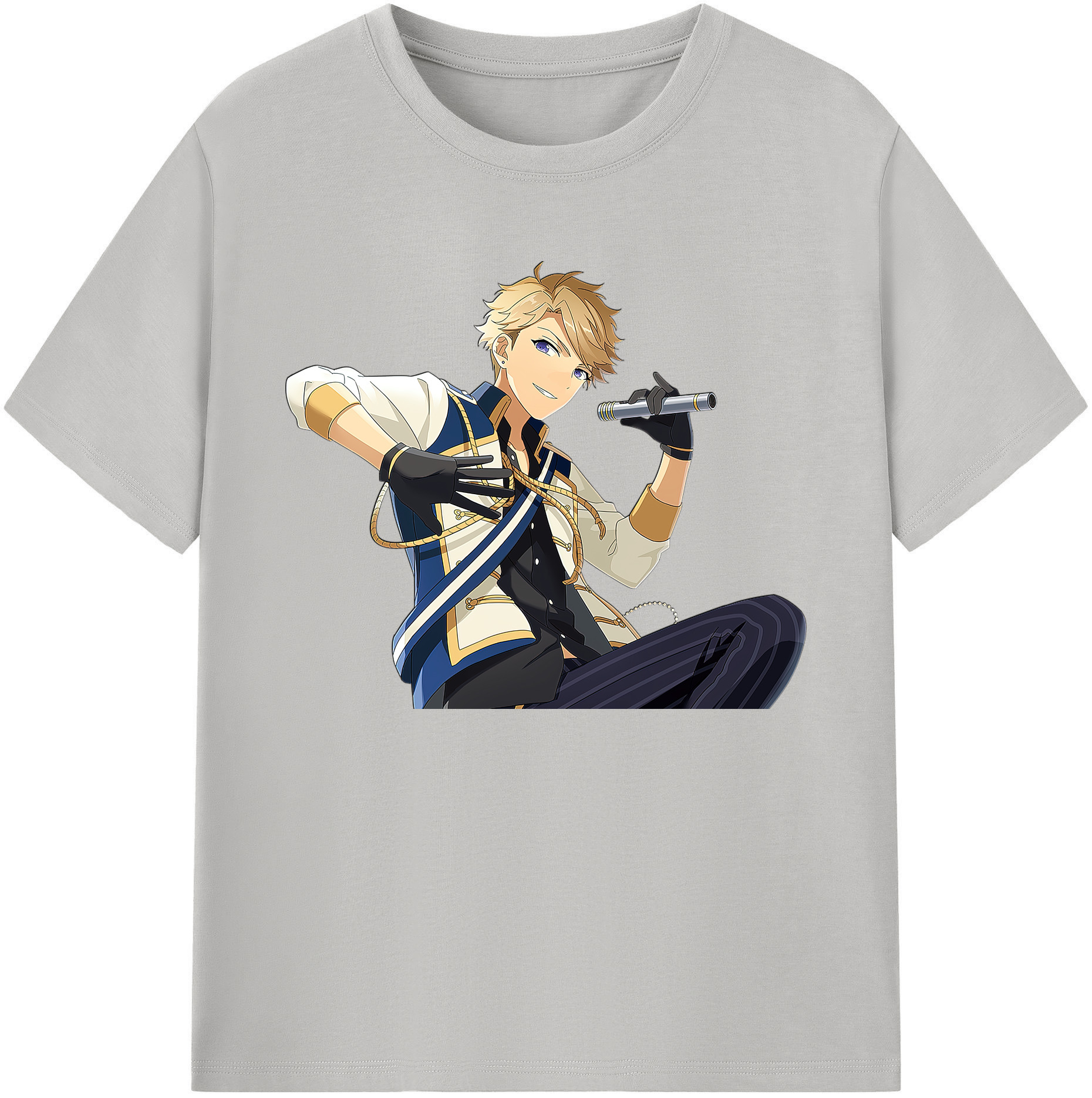 （画像用） あんさんぶるスターズ! Ensemble Stars 綿100％ メンズ半袖Tシャツ｜肌触りやわらか＆通気性