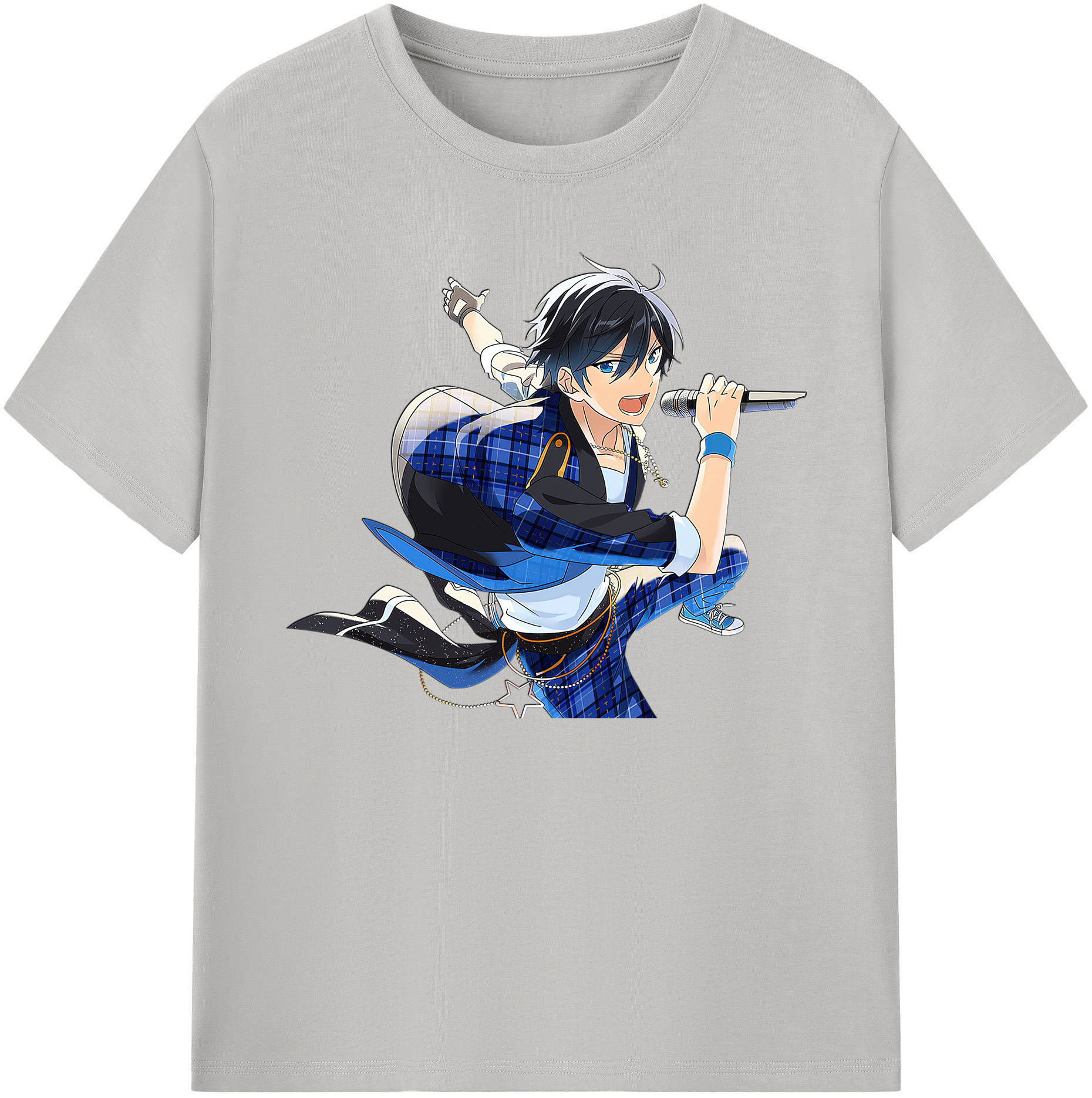 （画像用） あんさんぶるスターズ! Ensemble Stars 綿100％ メンズ半袖Tシャツ｜肌触りやわらか＆通気性