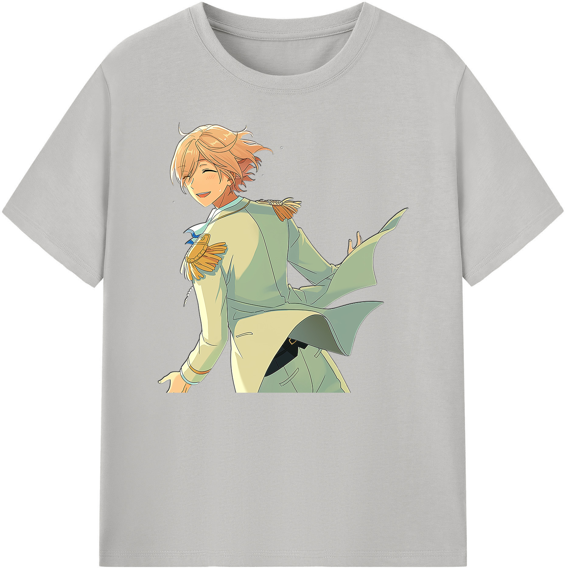 （画像用） あんさんぶるスターズ! Ensemble Stars 綿100％ メンズ半袖Tシャツ｜肌触りやわらか＆通気性