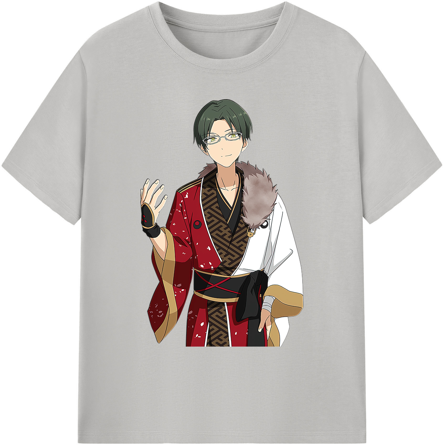（画像用） あんさんぶるスターズ! Ensemble Stars 綿100％ メンズ半袖Tシャツ｜肌触りやわらか＆通気性