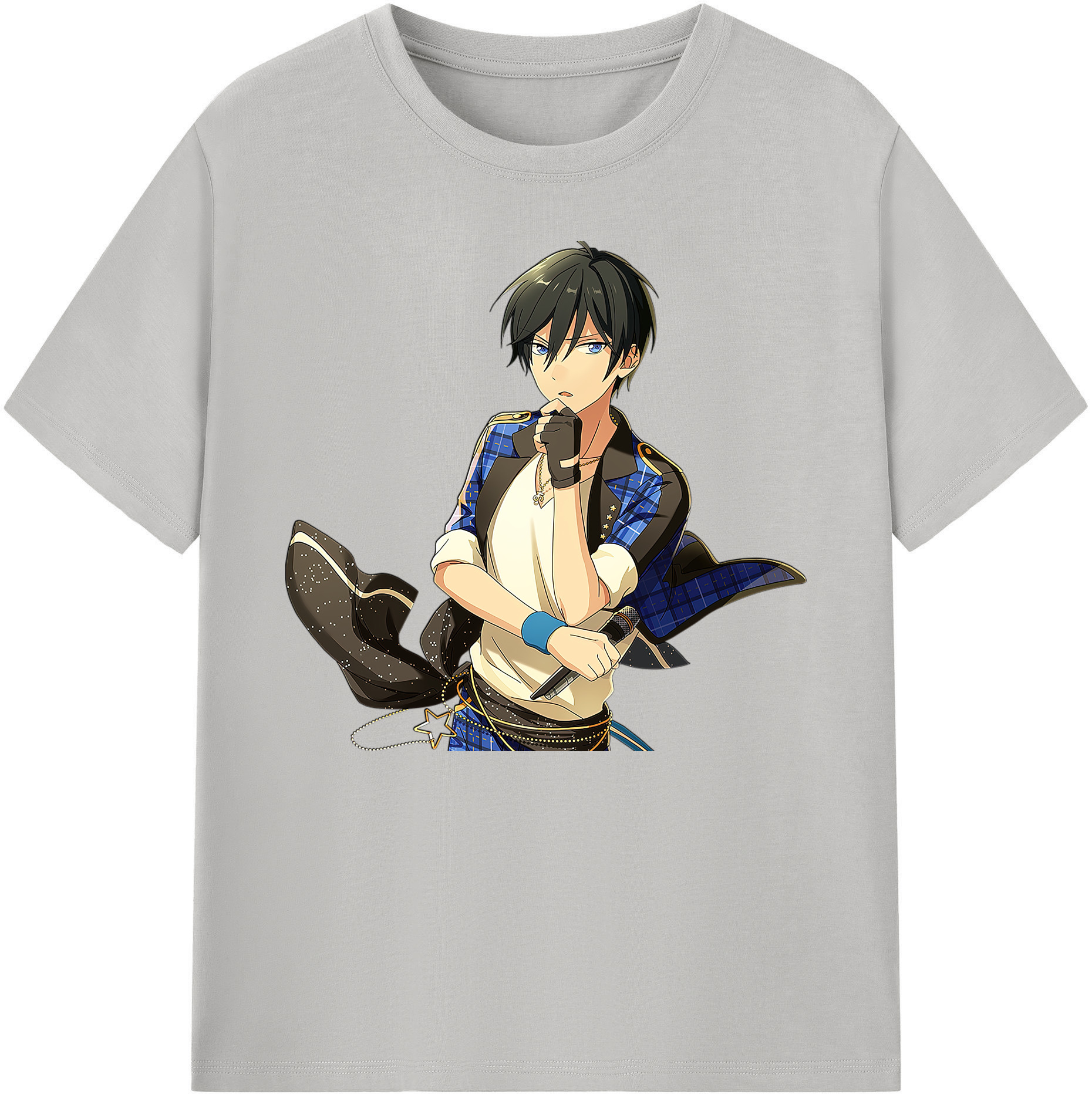 （画像用） あんさんぶるスターズ! Ensemble Stars 綿100％ メンズ半袖Tシャツ｜肌触りやわらか＆通気性