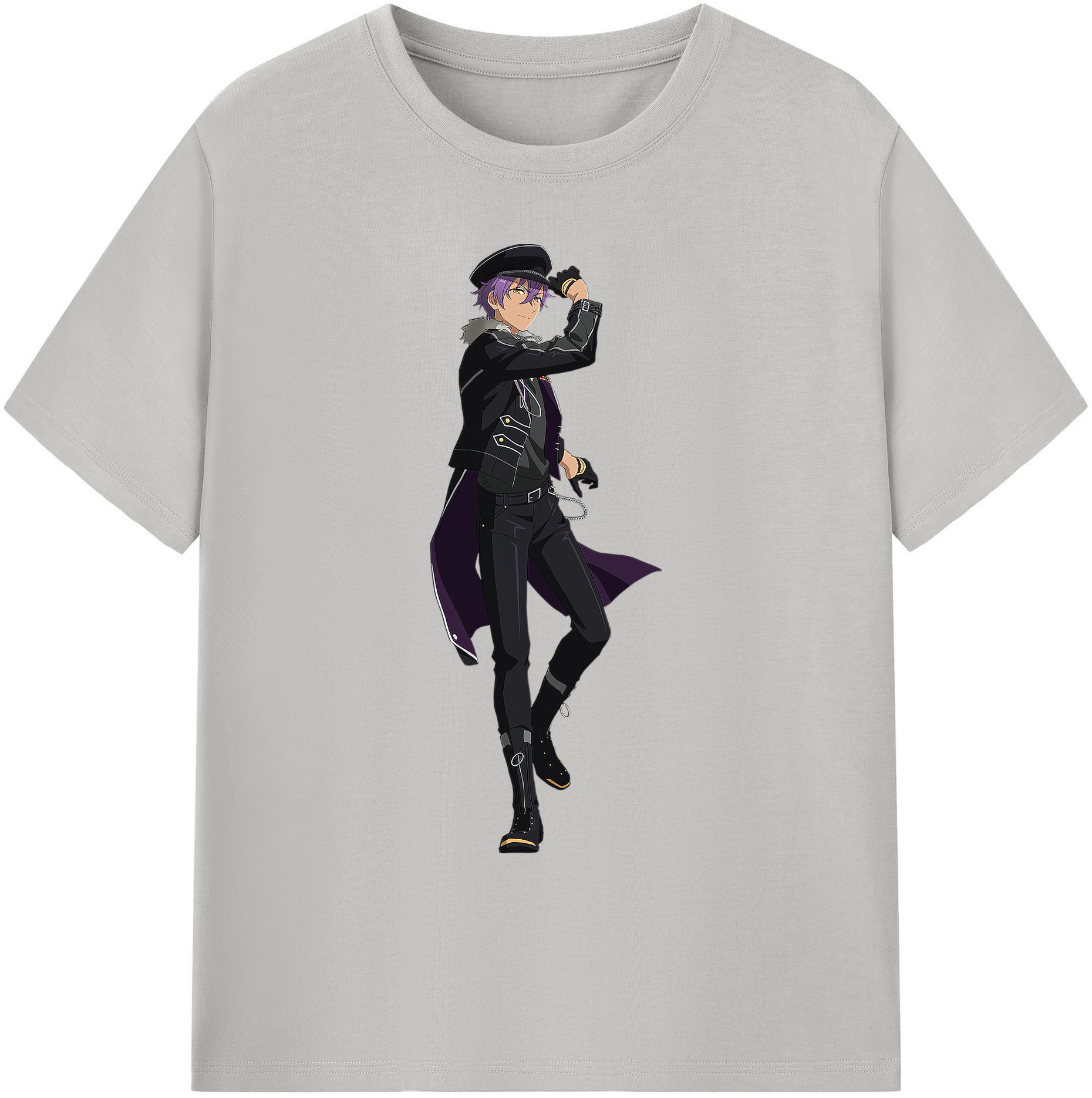 （画像用） あんさんぶるスターズ! Ensemble Stars 綿100％ メンズ半袖Tシャツ｜肌触りやわらか＆通気性