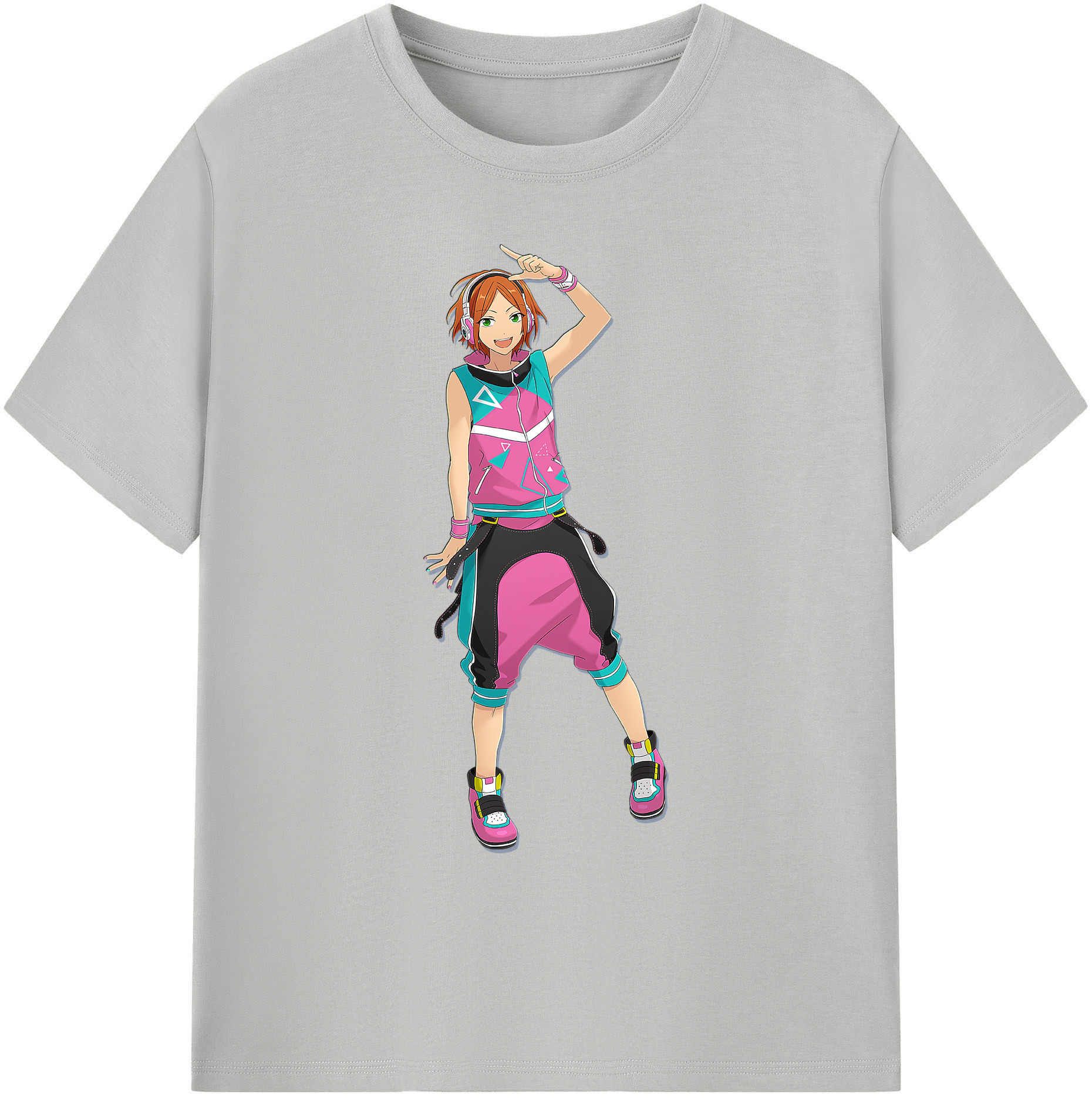 （画像用） あんさんぶるスターズ! Ensemble Stars 綿100％ メンズ半袖Tシャツ｜肌触りやわらか＆通気性
