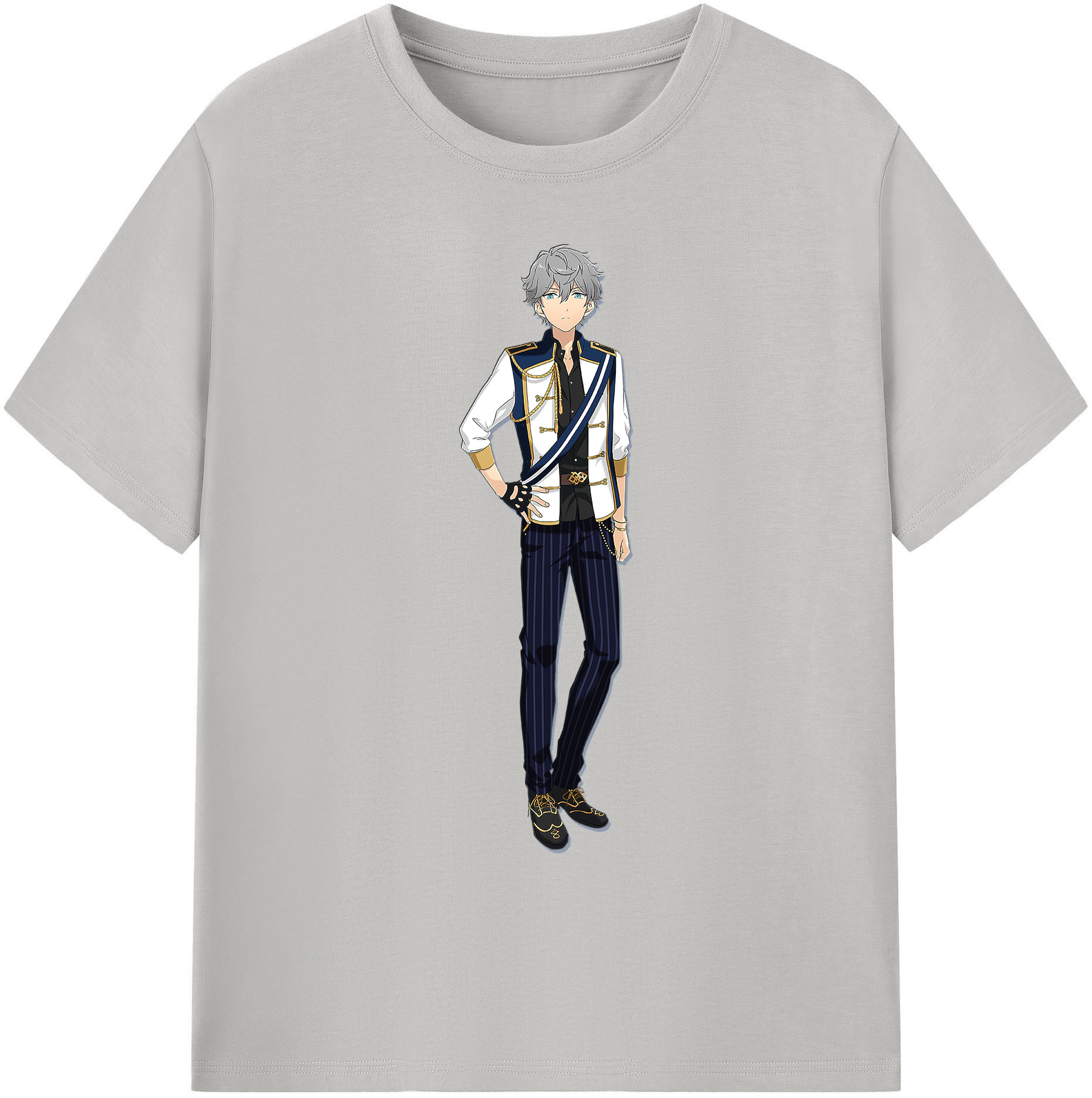 （画像用） あんさんぶるスターズ! Ensemble Stars 綿100％ メンズ半袖Tシャツ｜肌触りやわらか＆通気性
