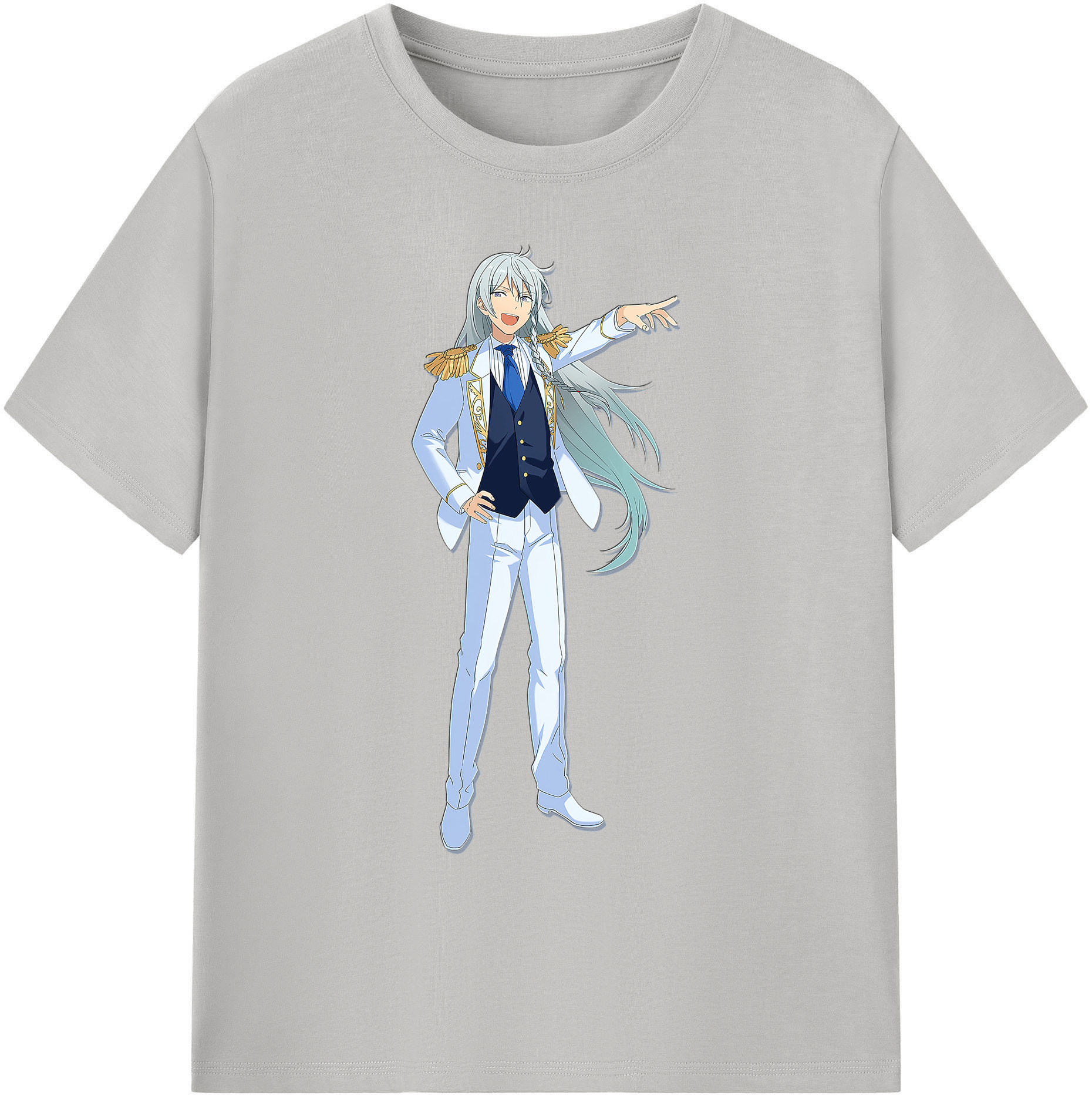 （画像用） あんさんぶるスターズ! Ensemble Stars 綿100％ メンズ半袖Tシャツ｜肌触りやわらか＆通気性