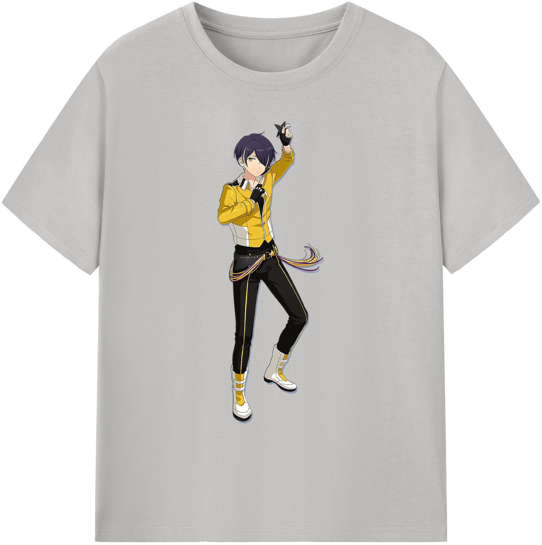 （画像用） あんさんぶるスターズ! Ensemble Stars 綿100％ メンズ半袖Tシャツ｜肌触りやわらか＆通気性
