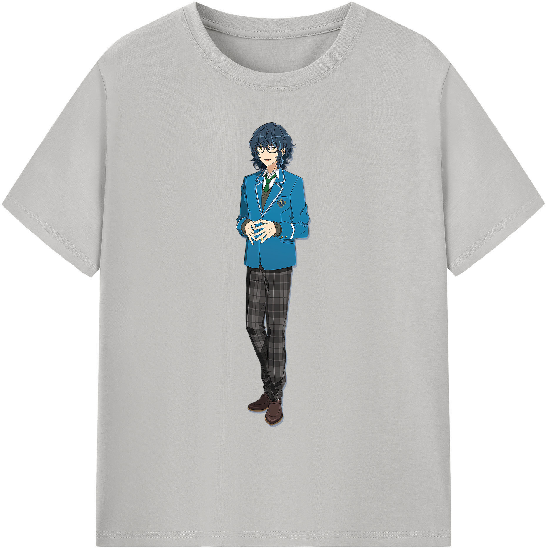 （画像用） あんさんぶるスターズ! Ensemble Stars 綿100％ メンズ半袖Tシャツ｜肌触りやわらか＆通気性