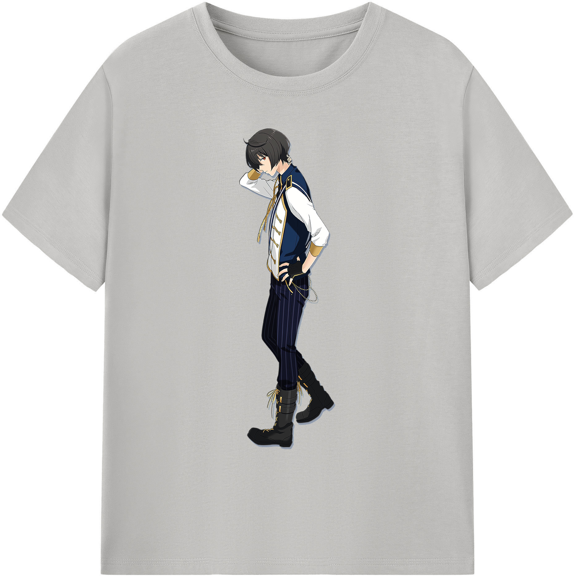 （画像用） あんさんぶるスターズ! Ensemble Stars 綿100％ メンズ半袖Tシャツ｜肌触りやわらか＆通気性