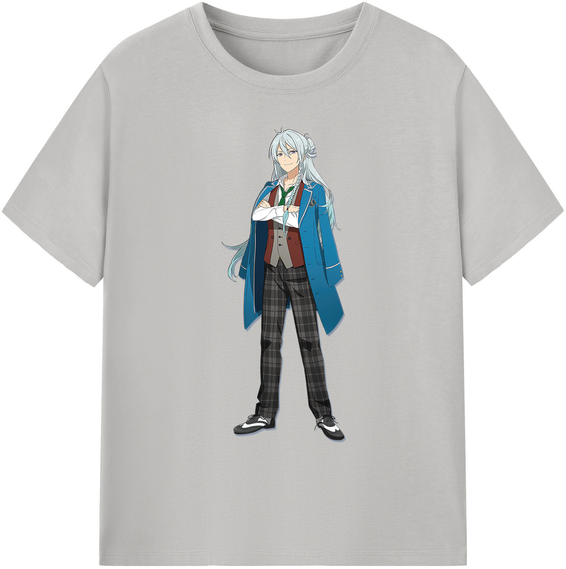 （画像用） あんさんぶるスターズ! Ensemble Stars 綿100％ メンズ半袖Tシャツ｜肌触りやわらか＆通気性