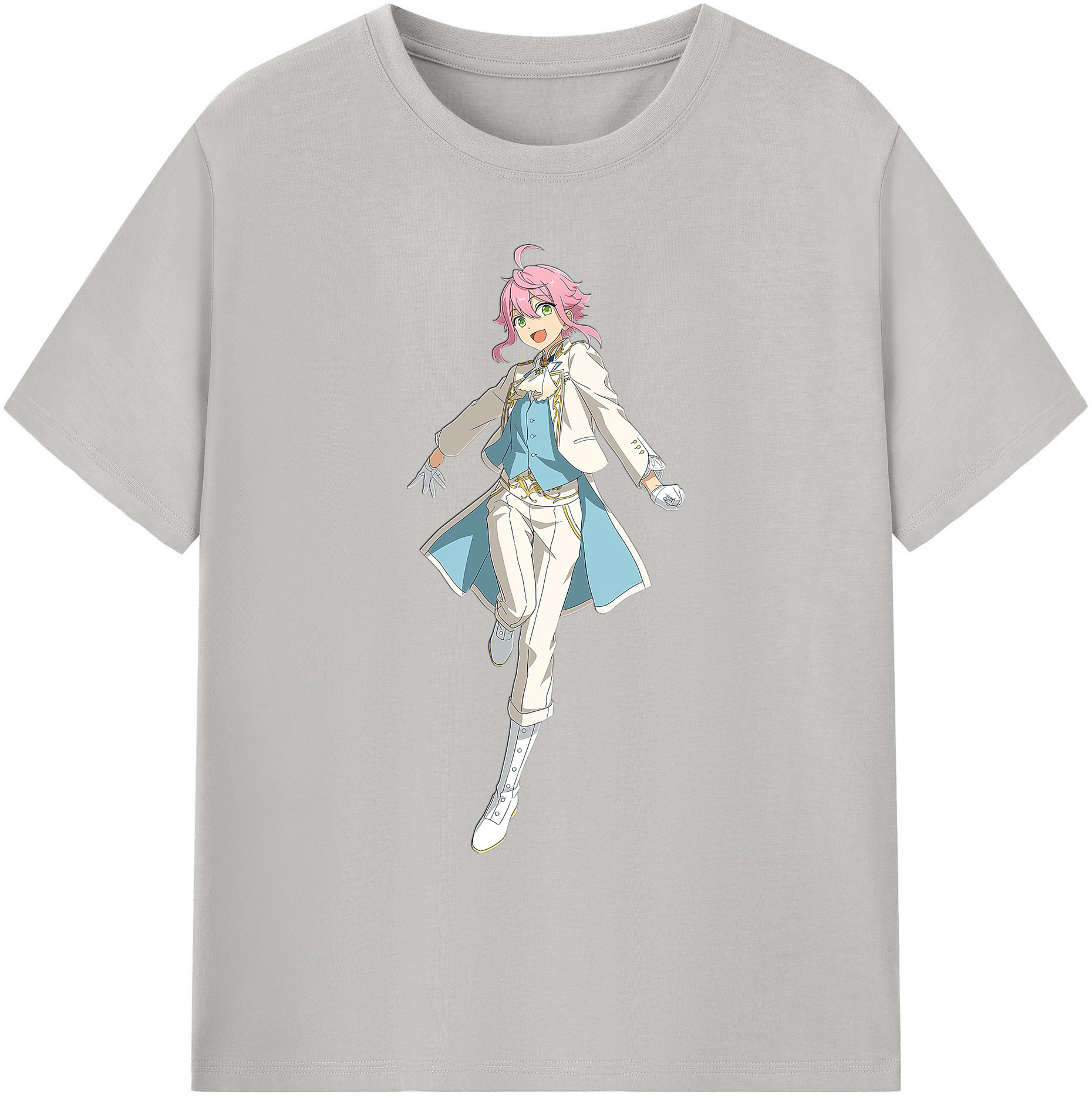 （画像用） あんさんぶるスターズ! Ensemble Stars 綿100％ メンズ半袖Tシャツ｜肌触りやわらか＆通気性