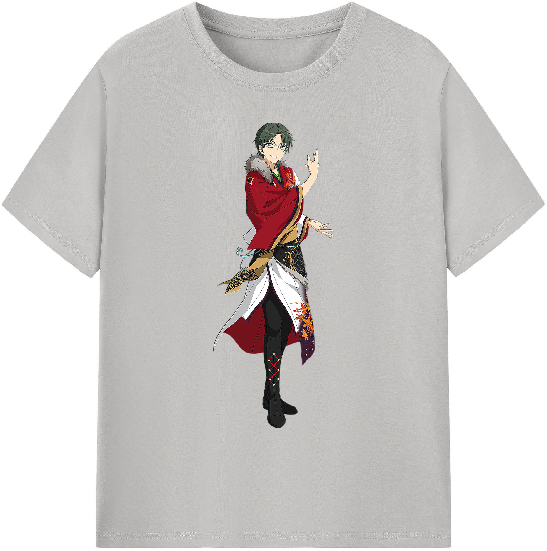 （画像用） あんさんぶるスターズ! Ensemble Stars 綿100％ メンズ半袖Tシャツ｜肌触りやわらか＆通気性