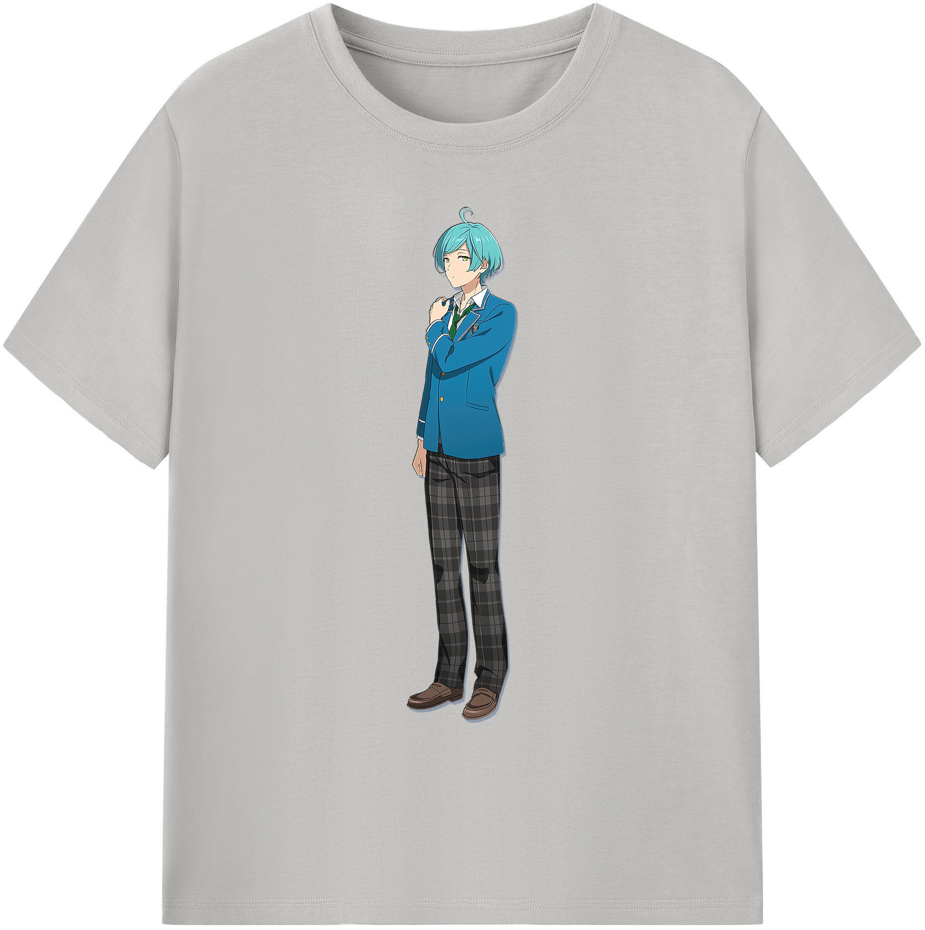 （画像用） あんさんぶるスターズ! Ensemble Stars 綿100％ メンズ半袖Tシャツ｜肌触りやわらか＆通気性