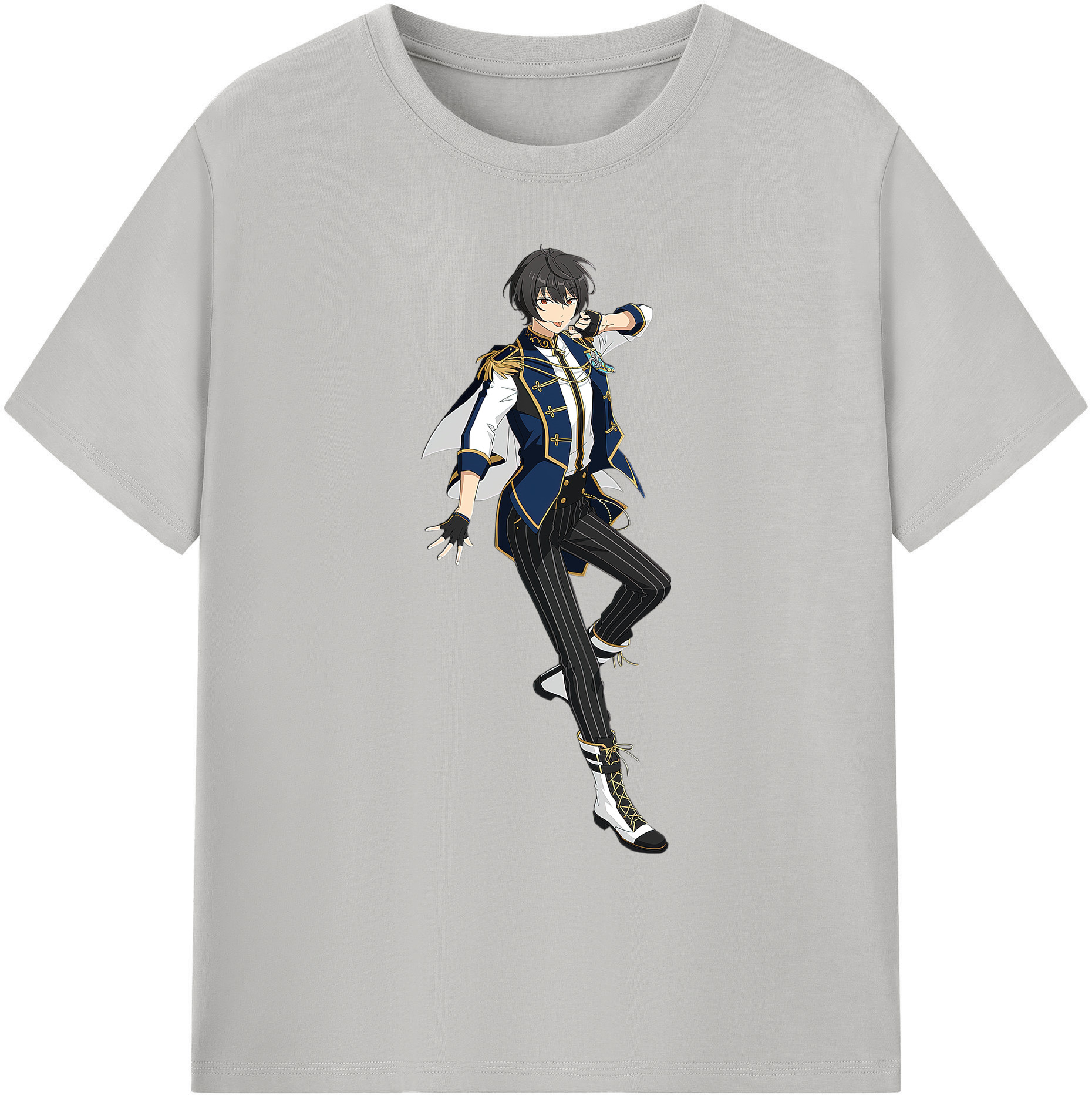 （画像用） あんさんぶるスターズ! Ensemble Stars 綿100％ メンズ半袖Tシャツ｜肌触りやわらか＆通気性