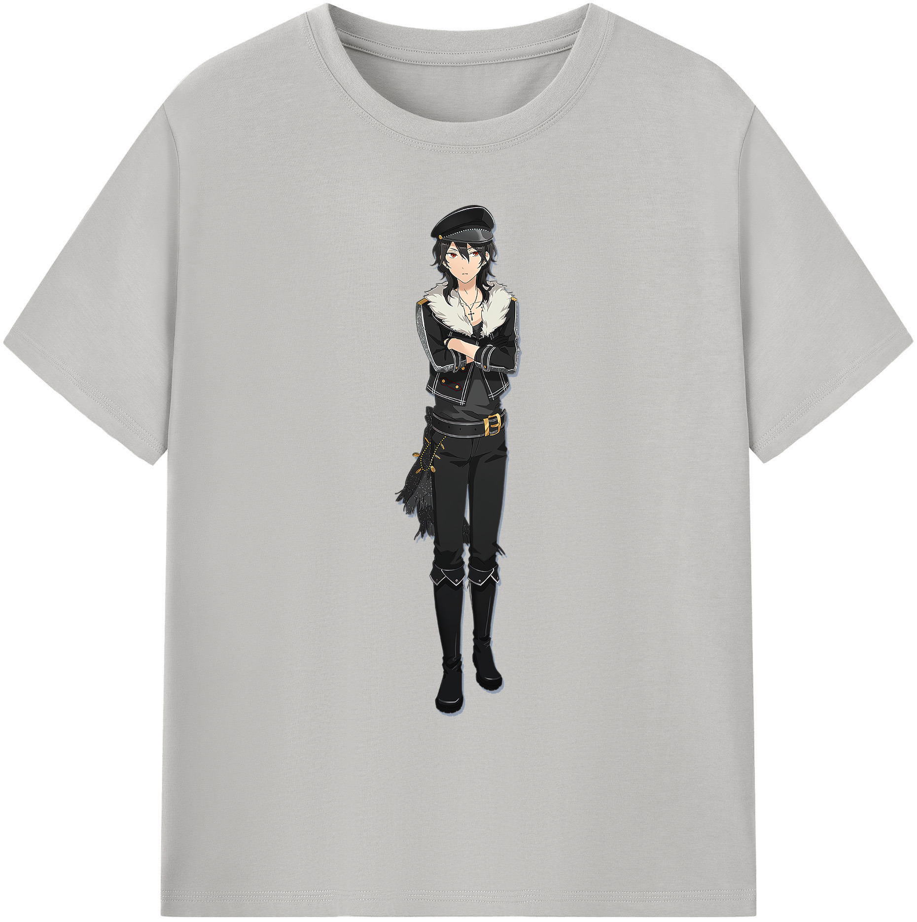 （画像用） あんさんぶるスターズ! Ensemble Stars 綿100％ メンズ半袖Tシャツ｜肌触りやわらか＆通気性