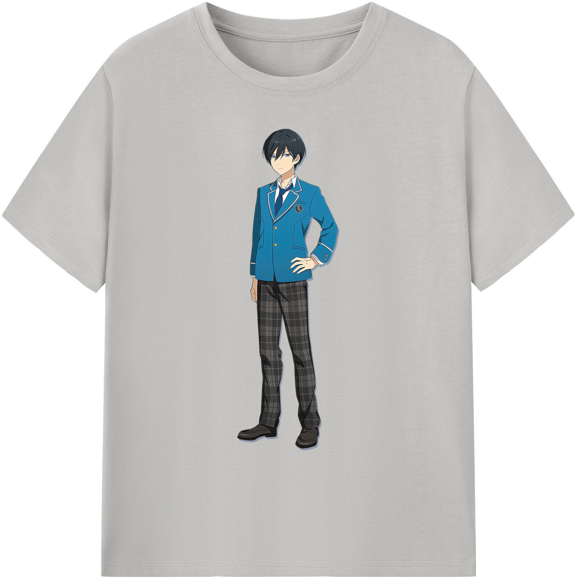 （画像用） あんさんぶるスターズ! Ensemble Stars 綿100％ メンズ半袖Tシャツ｜肌触りやわらか＆通気性