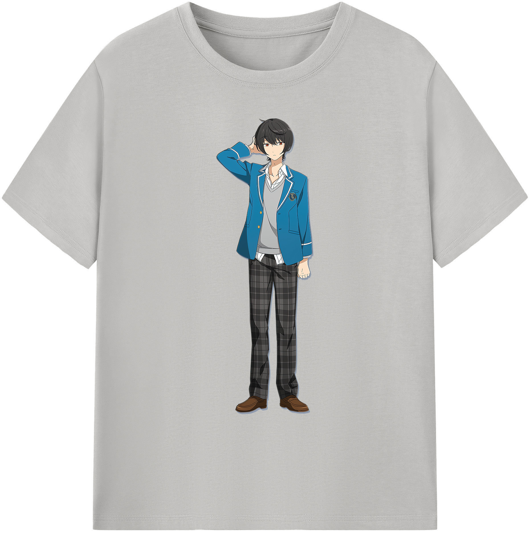 （画像用） あんさんぶるスターズ! Ensemble Stars 綿100％ メンズ半袖Tシャツ｜肌触りやわらか＆通気性