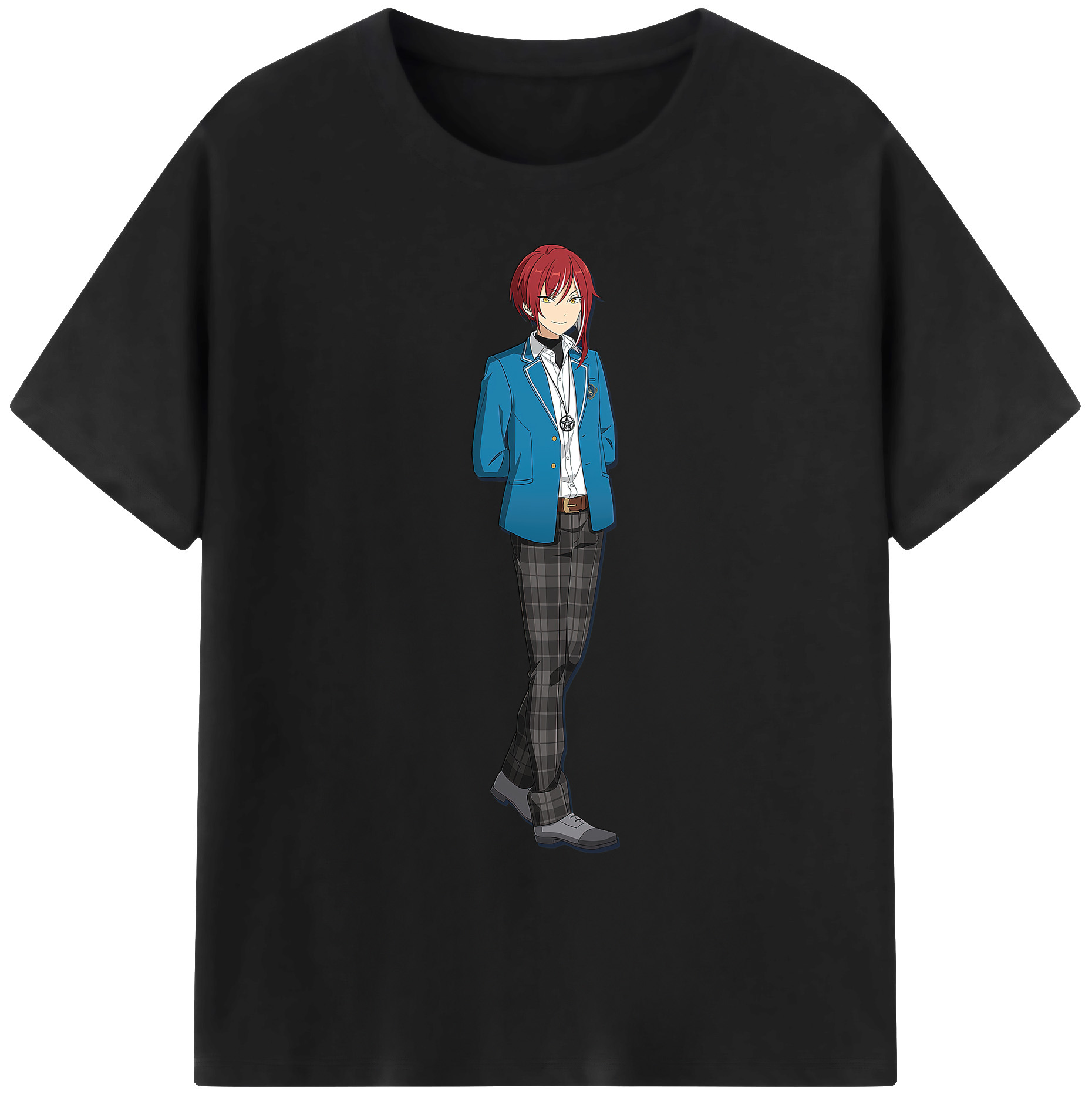 （画像用） あんさんぶるスターズ! Ensemble Stars 綿100％ メンズ半袖Tシャツ｜肌触りやわらか＆通気性